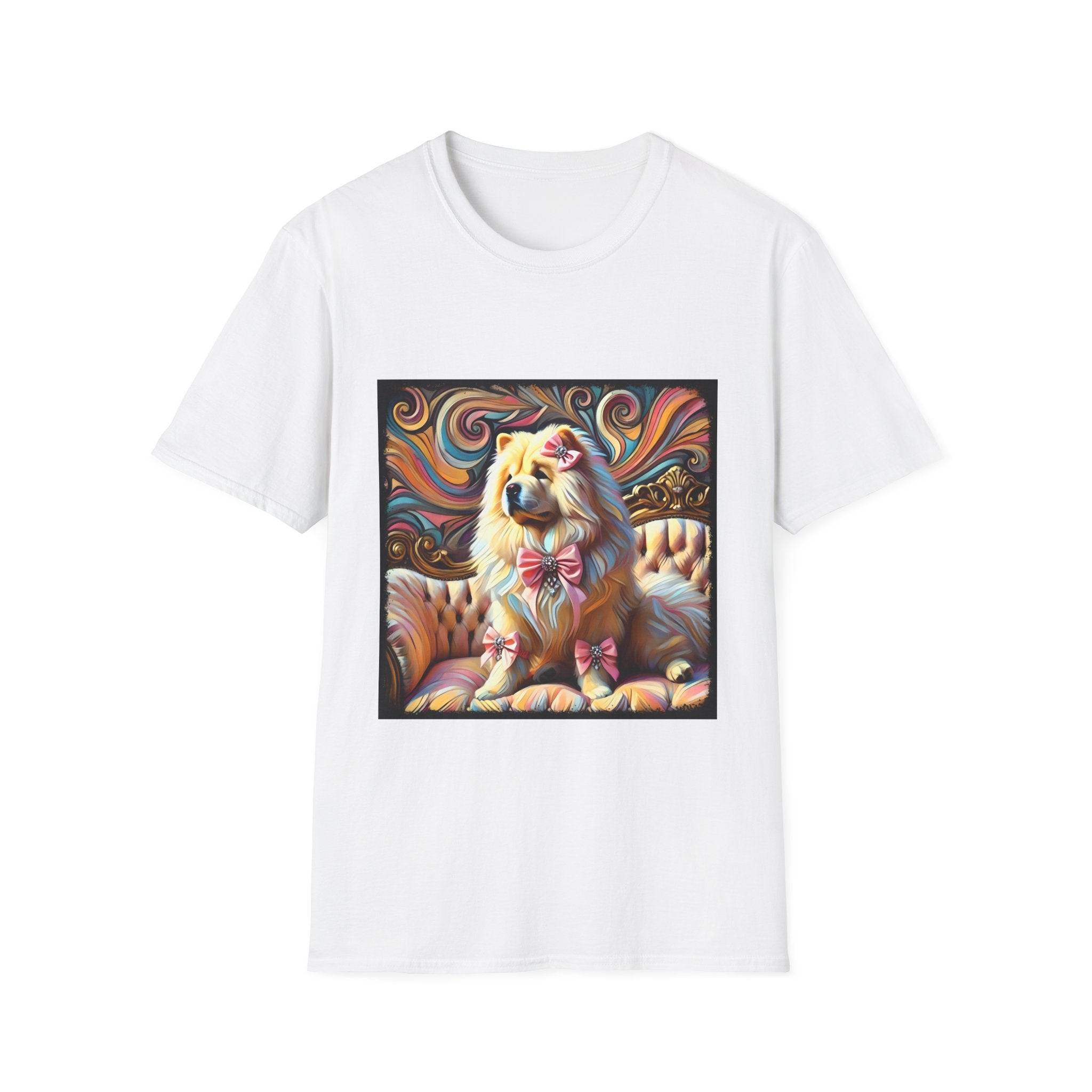 Chow Chow Pink Swirl | Unisex Dog T-Shirt