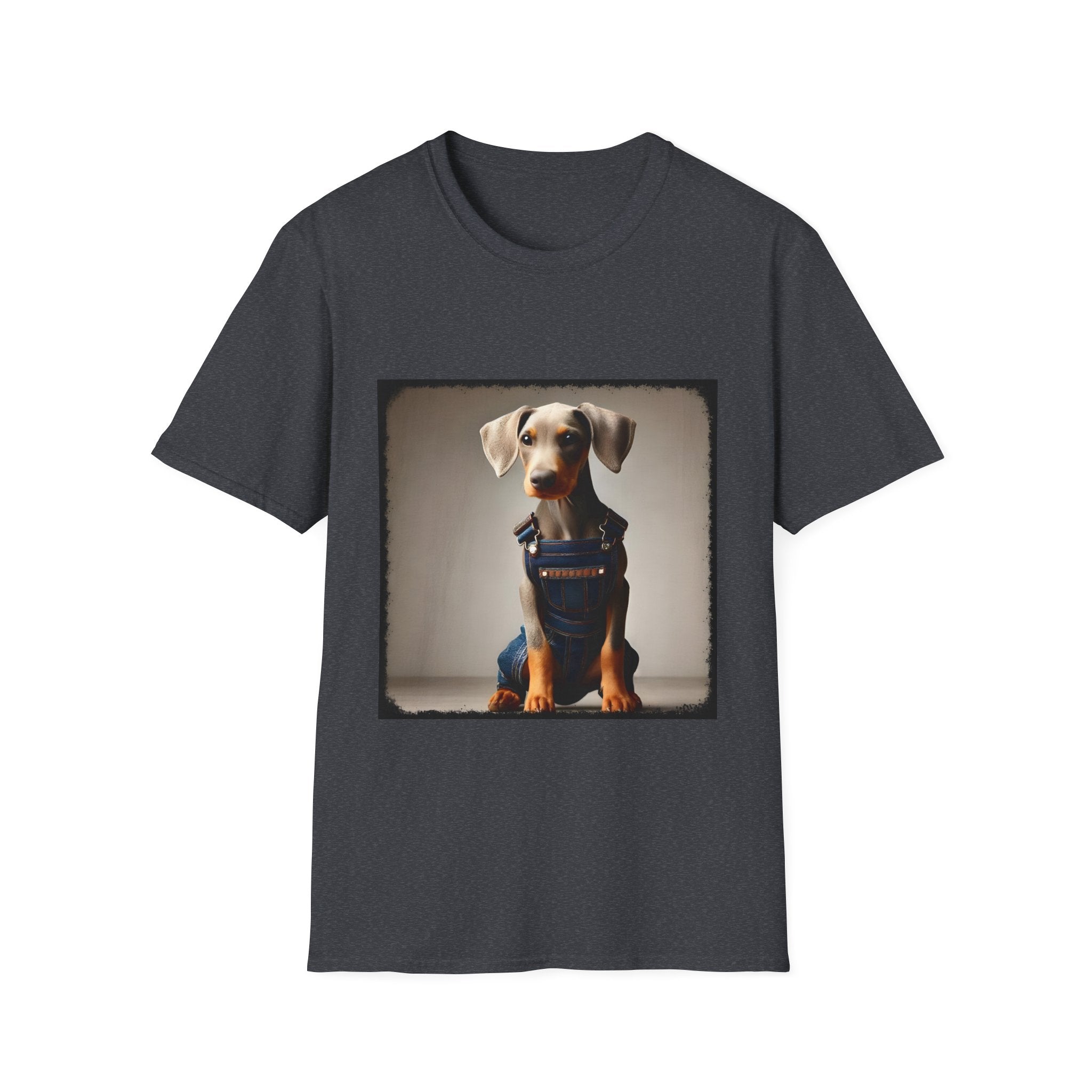 Doberman Pinscher Denim Dawg | Unisex Dog T-Shirt
