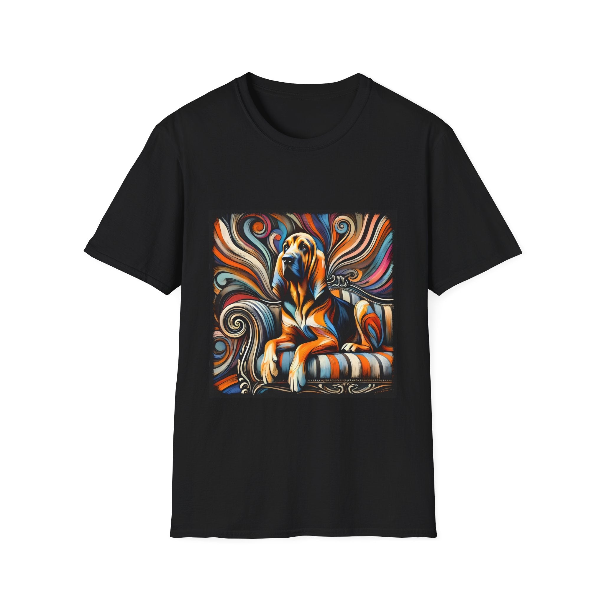 Bloodhound Fancy Swirl | Unisex Dog T-Shirt