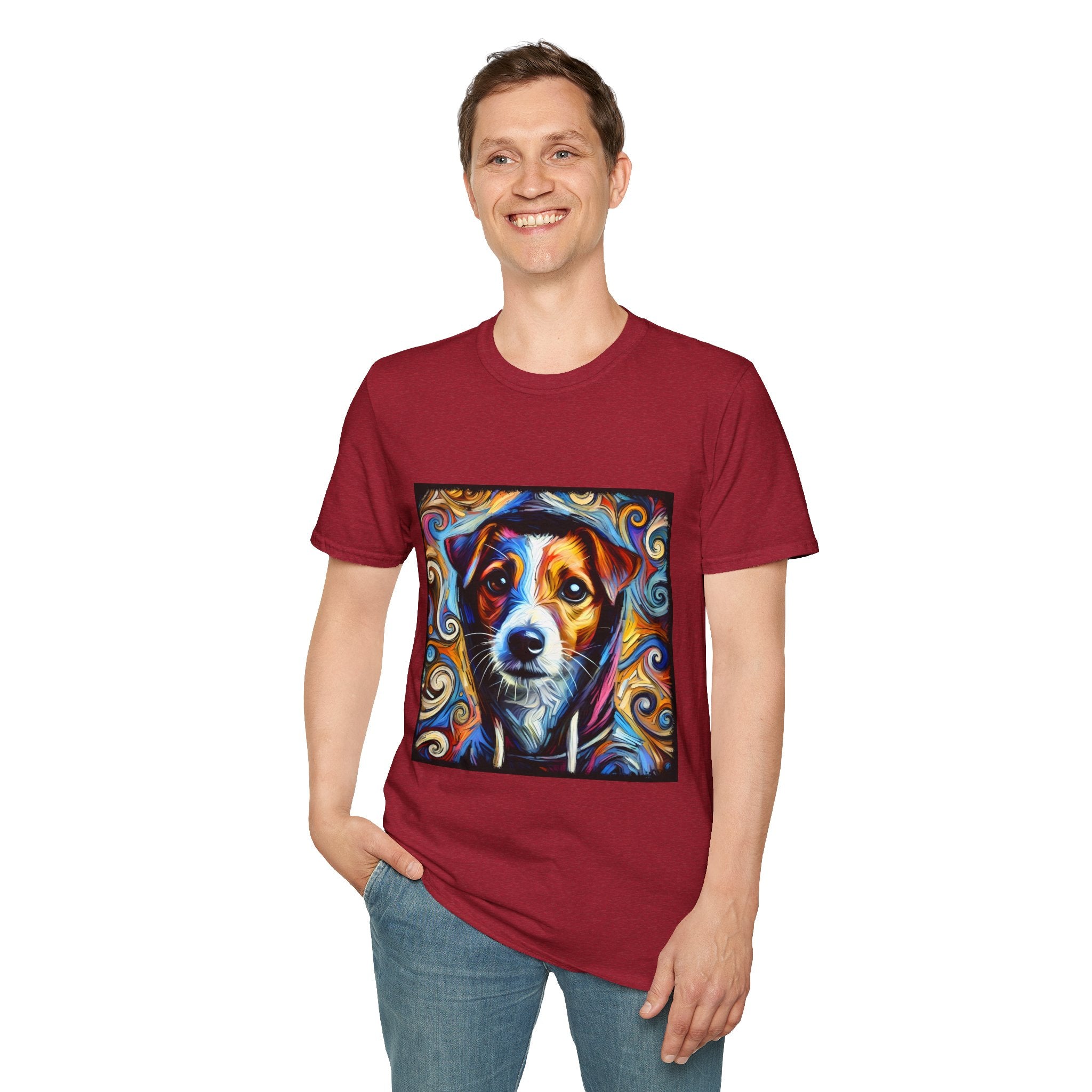 Jack Russell Terrier Relaxed Swirl | Unisex Dog T-Shirt