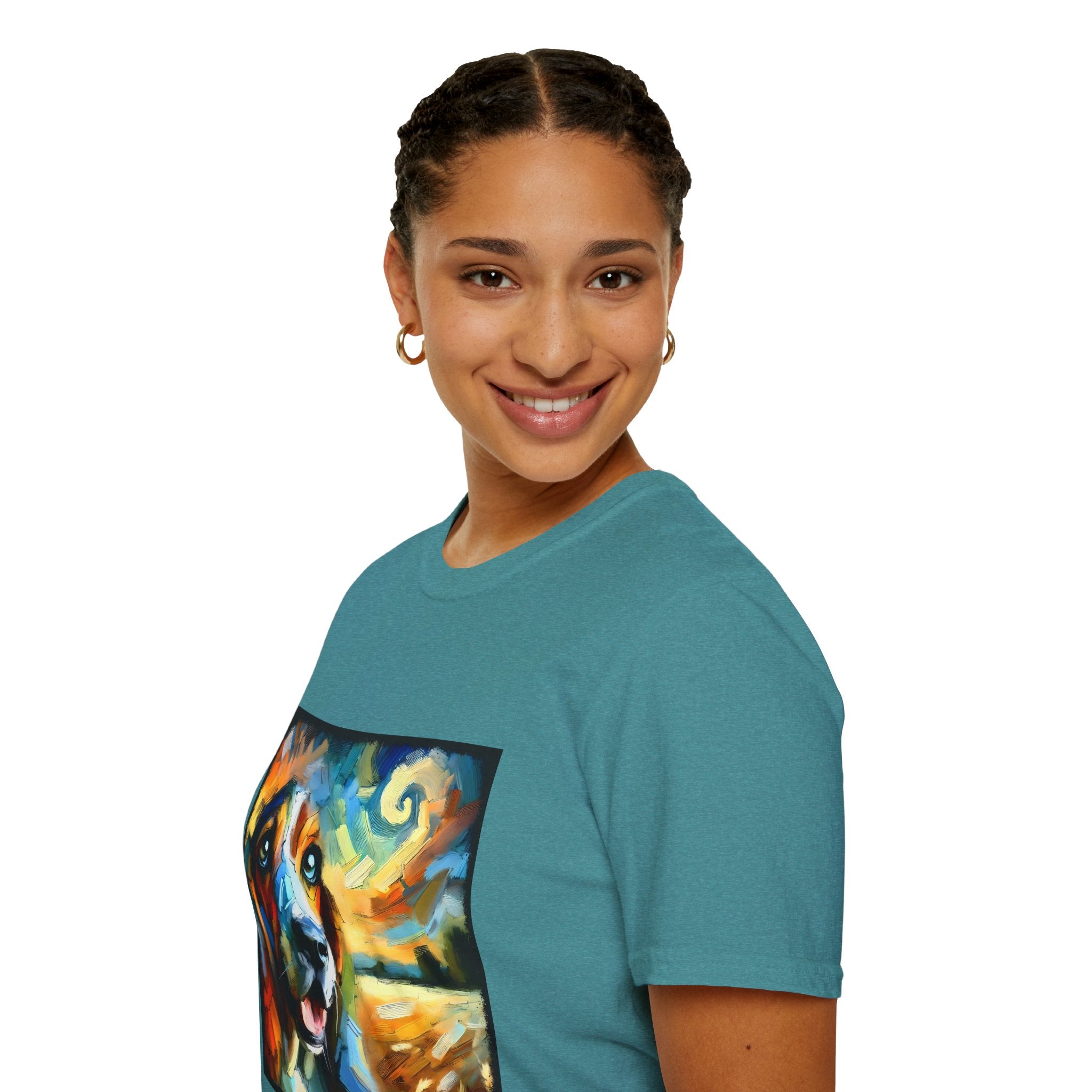 Basset Hound Sun Swirl | Unisex Dog T-Shirt