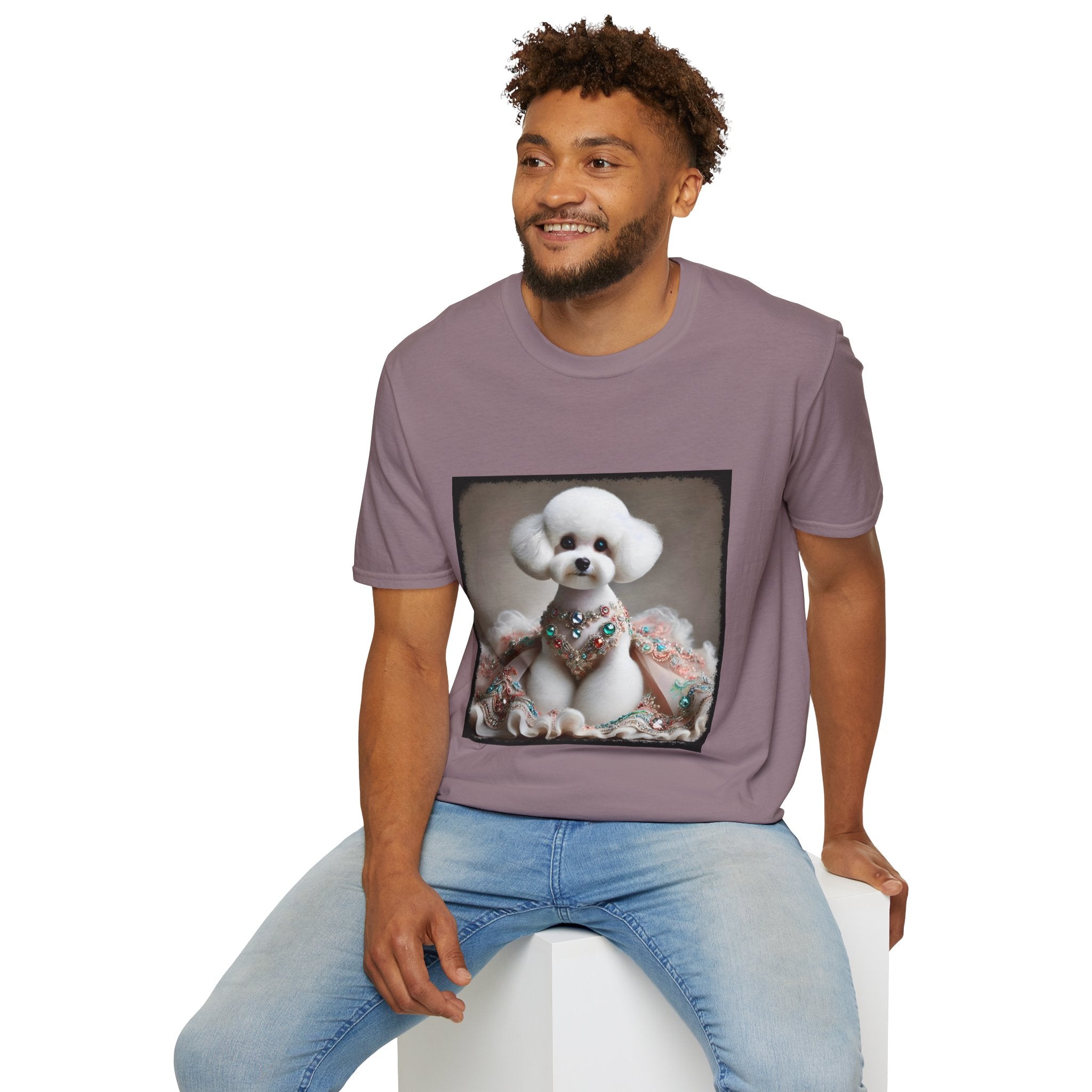 Bichon Frise Jeweled Beauty | Unisex Dog T-Shirt