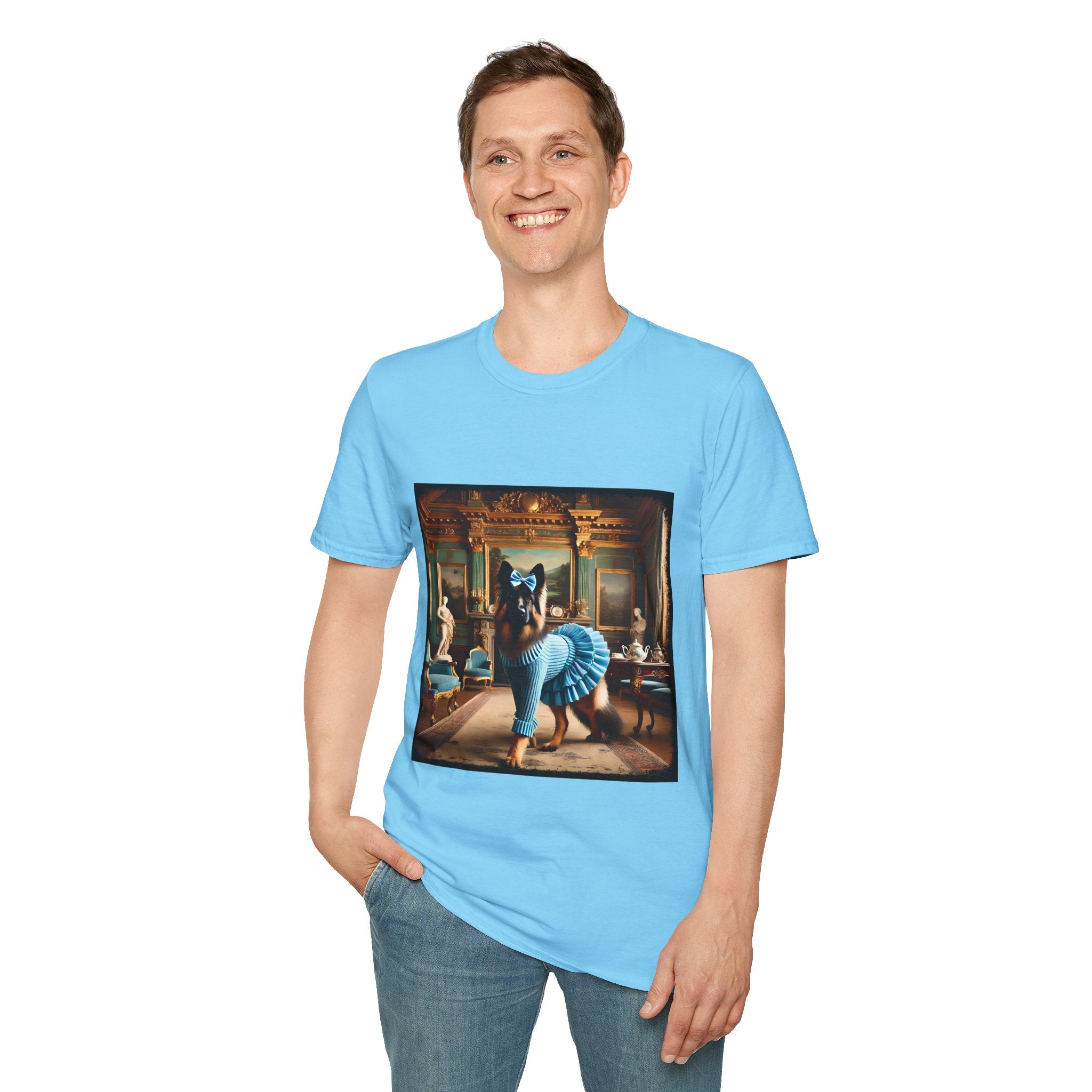 German Shepherd Posh Prep | Unisex Dog T-Shirt