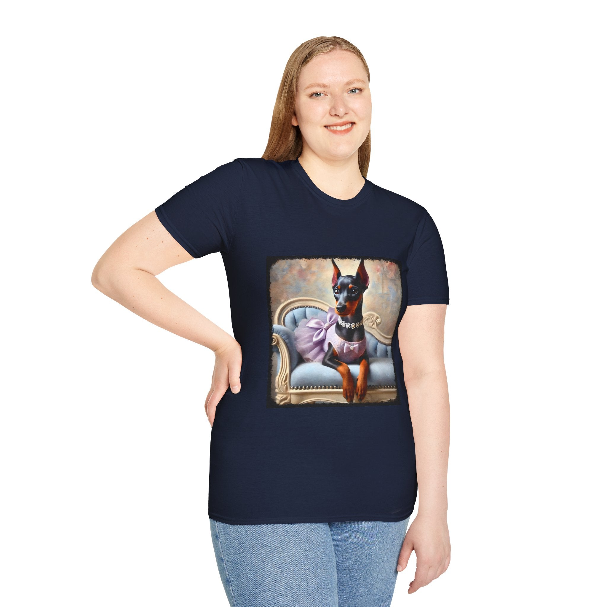 Doberman Pinscher Purple Princess Classic | Unisex Dog T-Shirt