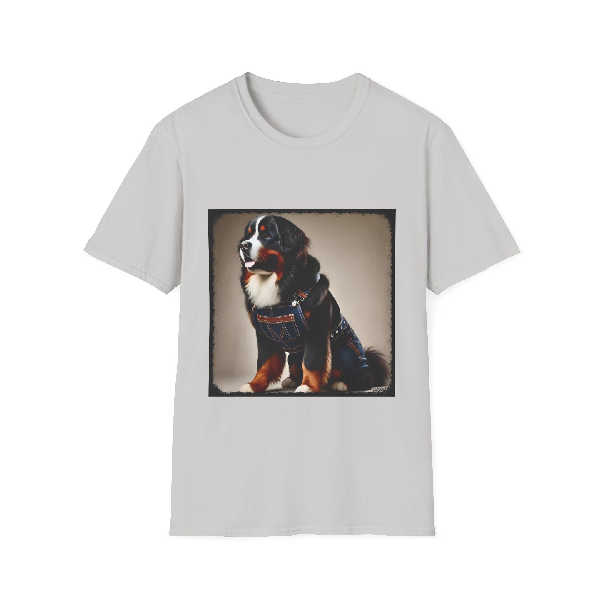 Bernese Mountain Dog Denim Darling | Unisex Dog T-Shirt