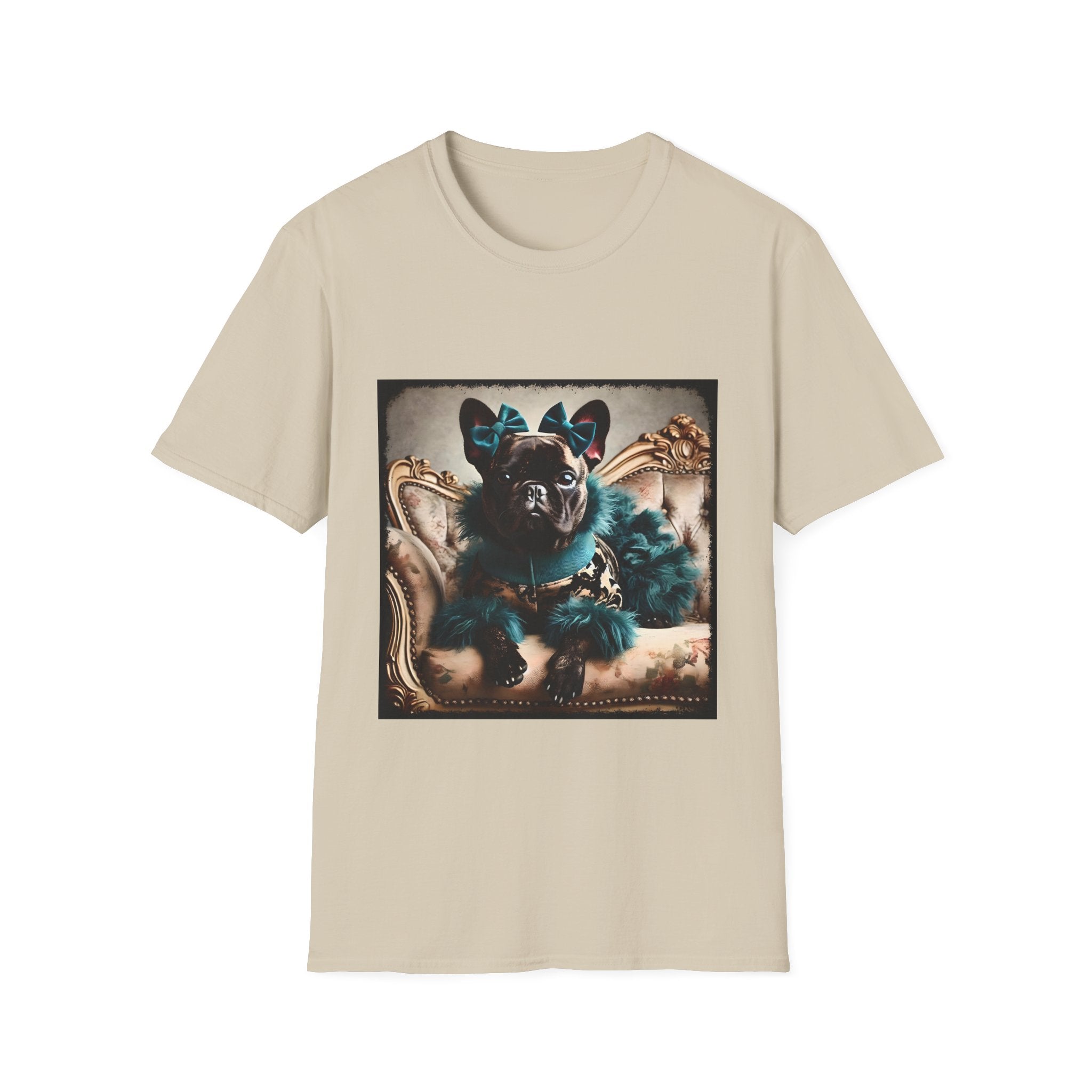 French Bulldog Faux Fur Fashionista | Unisex Dog T-Shirt