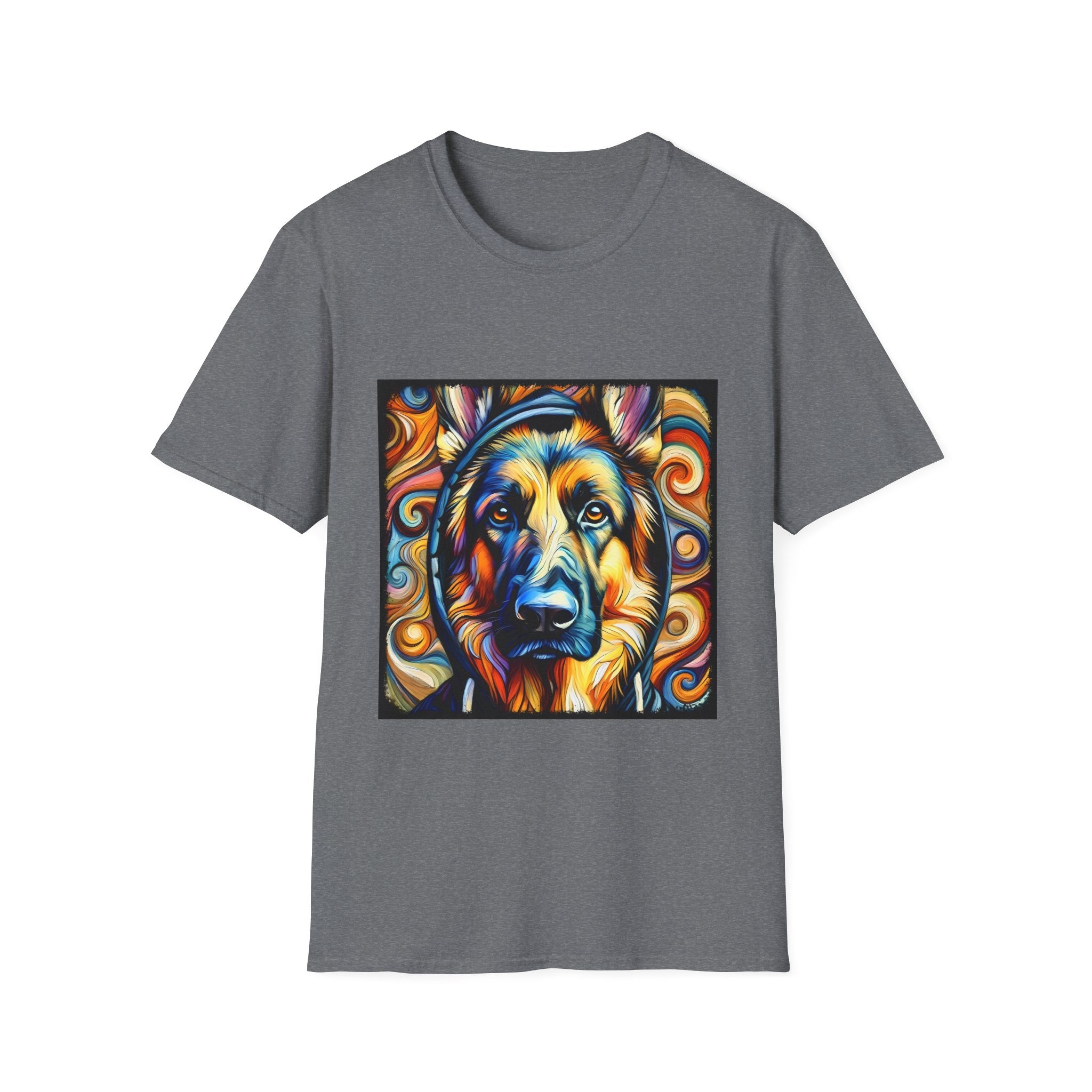 German Shepherd Relaxed Swirl | Unisex Dog T-Shirt