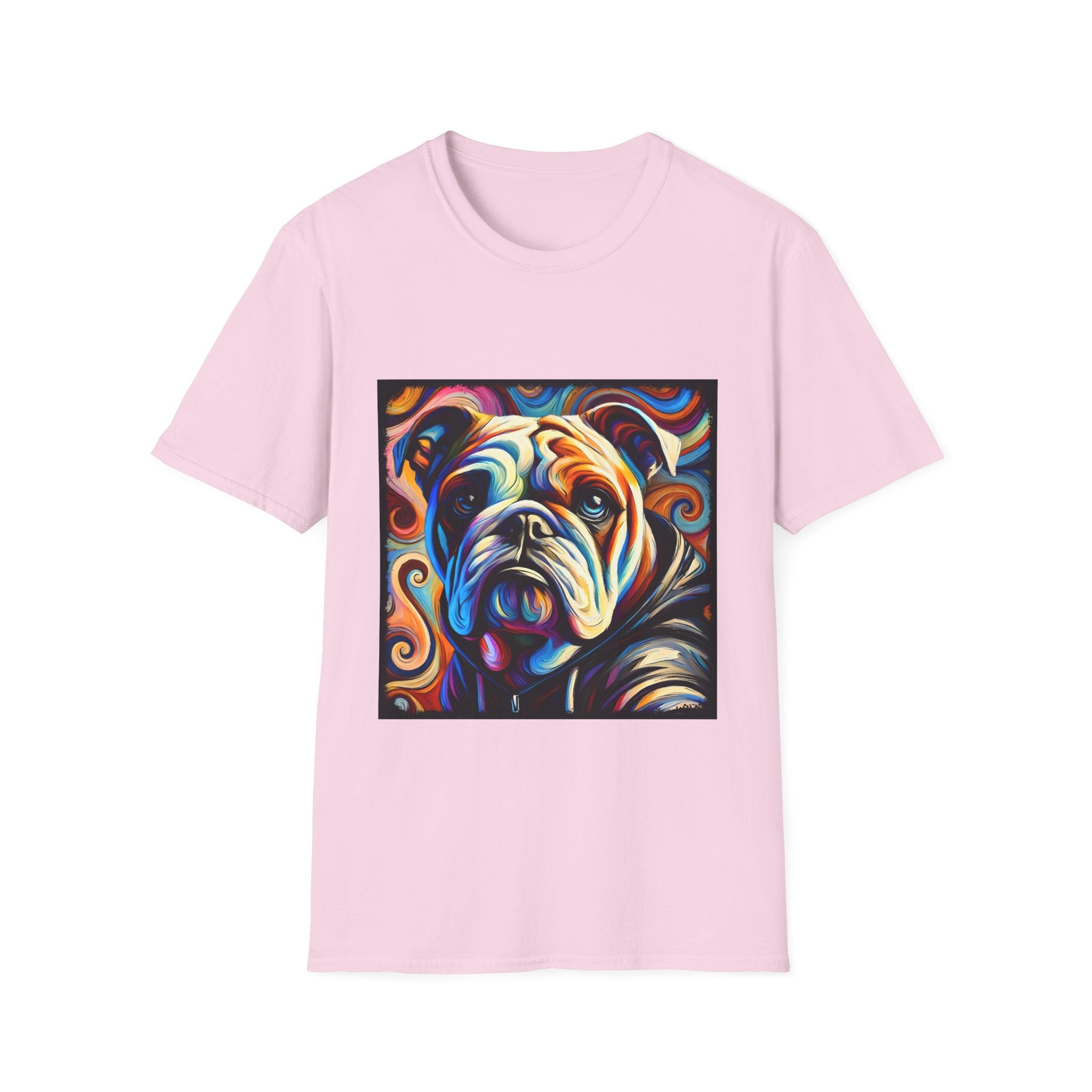 Bulldog Relaxed Swirl | Unisex Dog T-Shirt