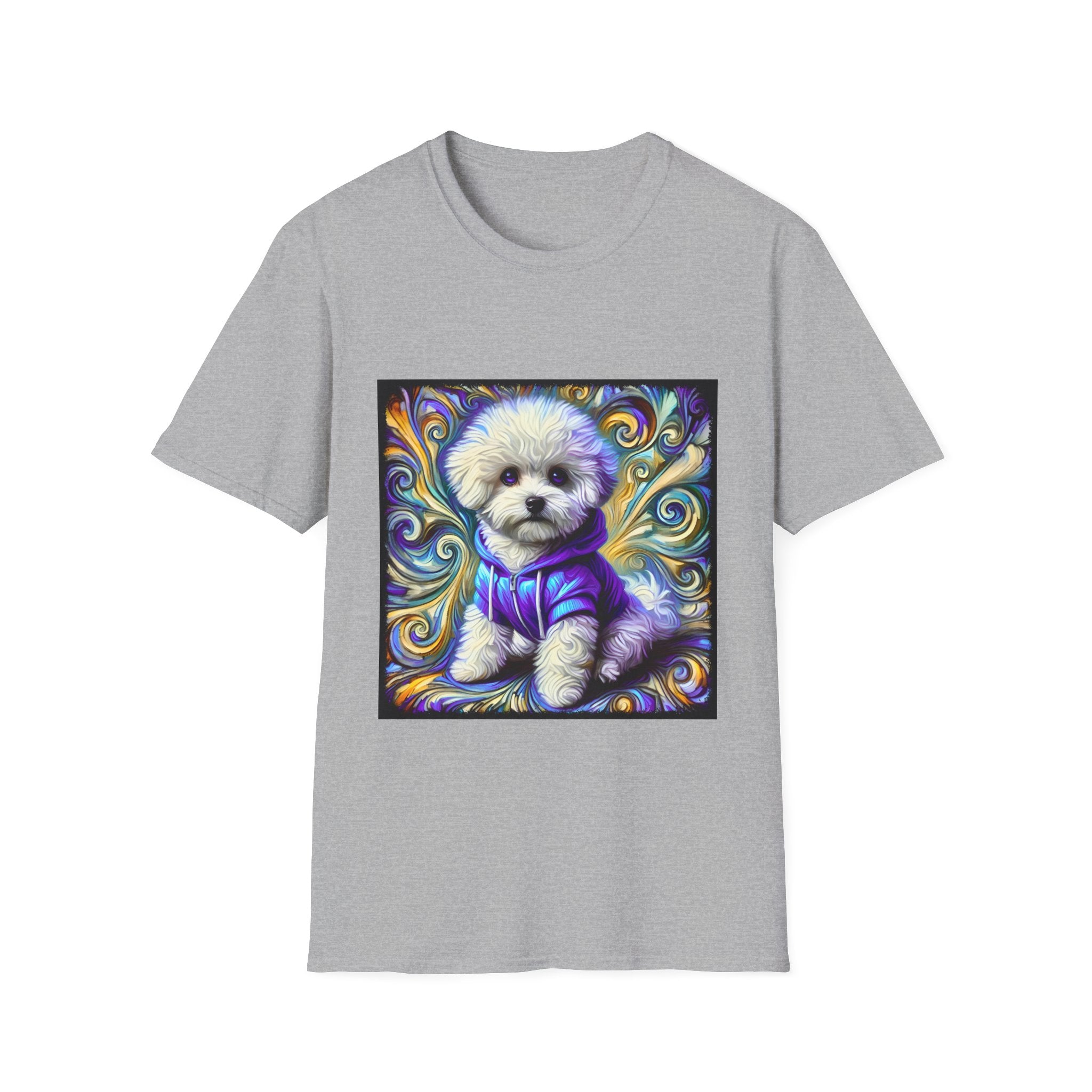 Bichon Frise Electric Swirl | Unisex Dog T-Shirt