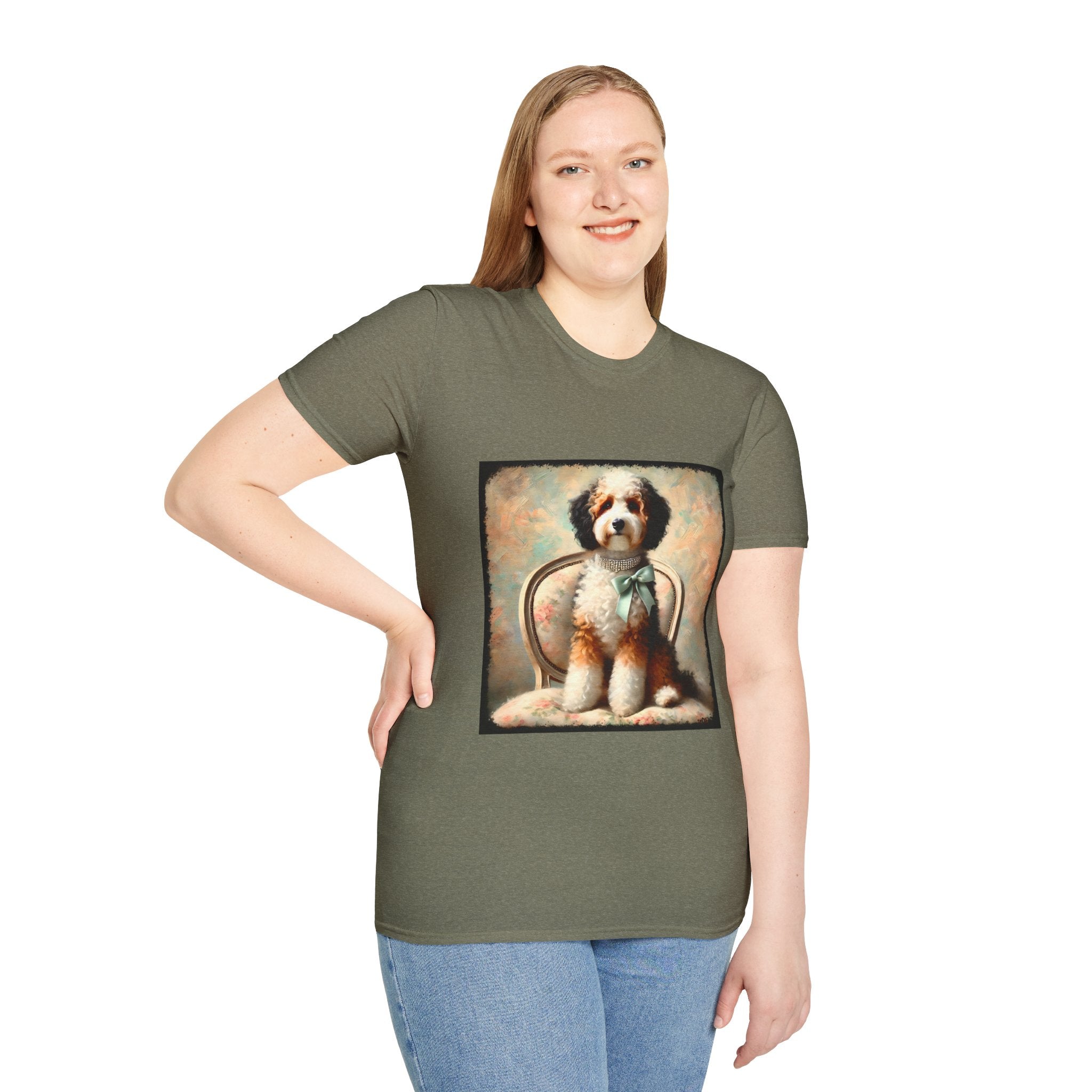 Bernedoodle Poised Classic | Unisex Dog T-Shirt