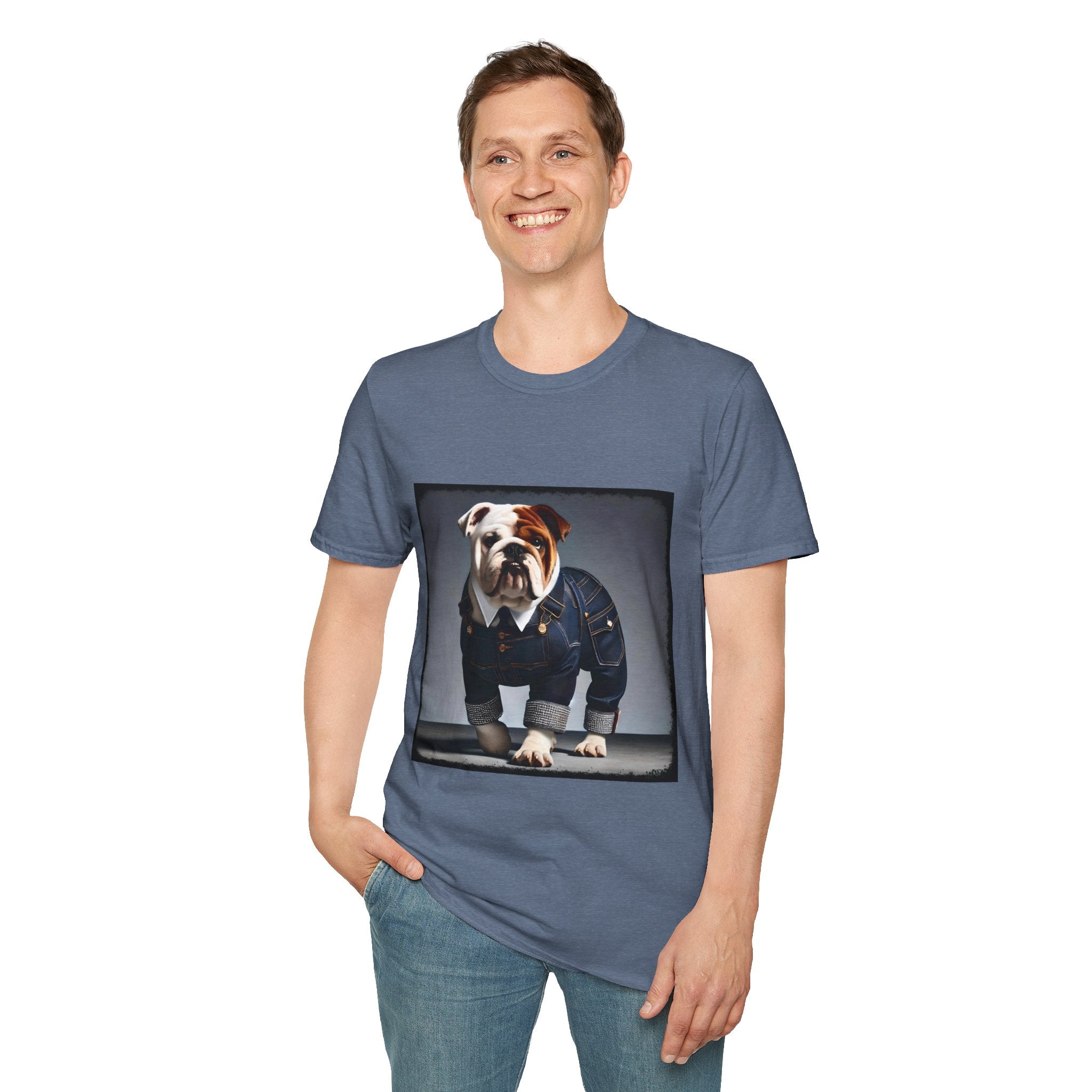 Bulldog Denim Diva | Unisex Dog T-Shirt