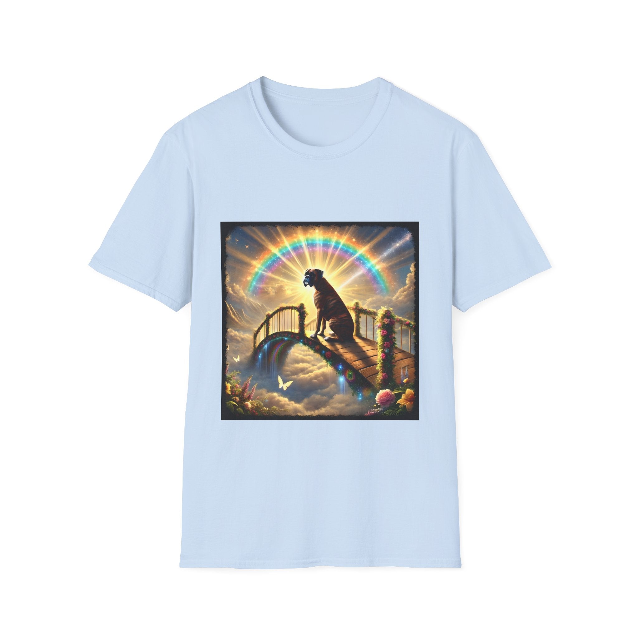 Boxer Brindle Rainbow Bridge | Unisex Dog T-Shirt