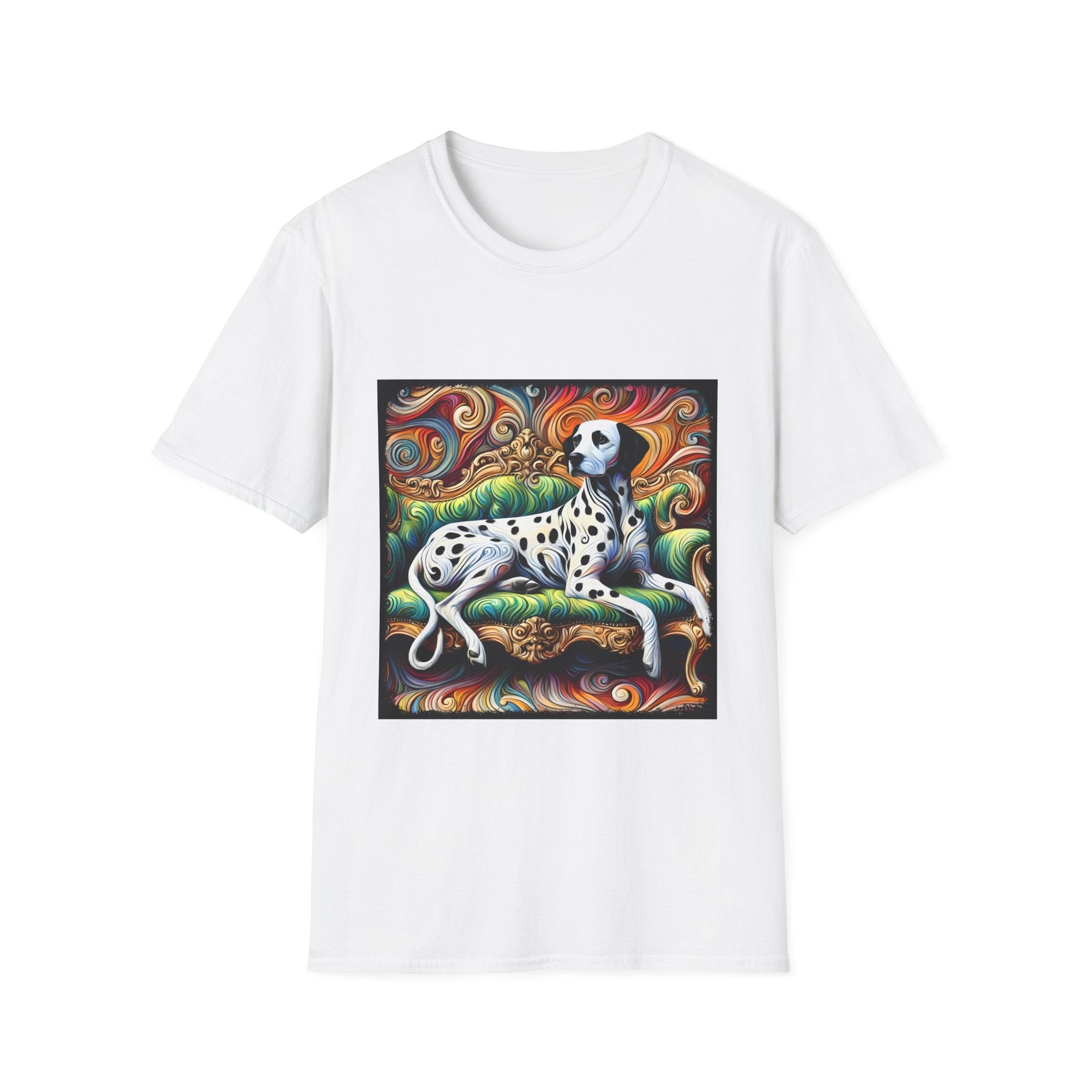 Dalmatian Rainbow Swirl | Unisex Dog T-Shirt