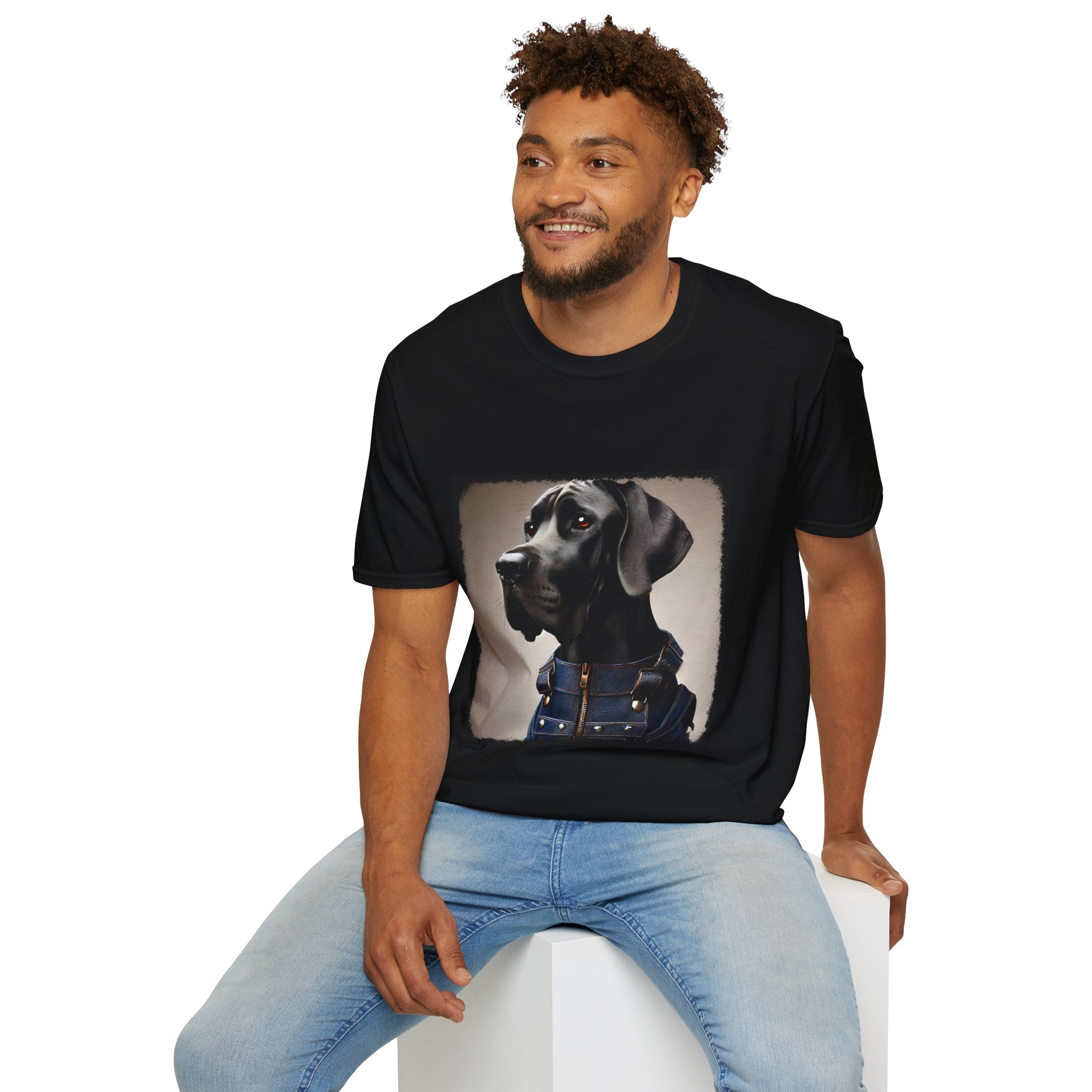 Great Dane Dapper Denim | Unisex Dog T-Shirt
