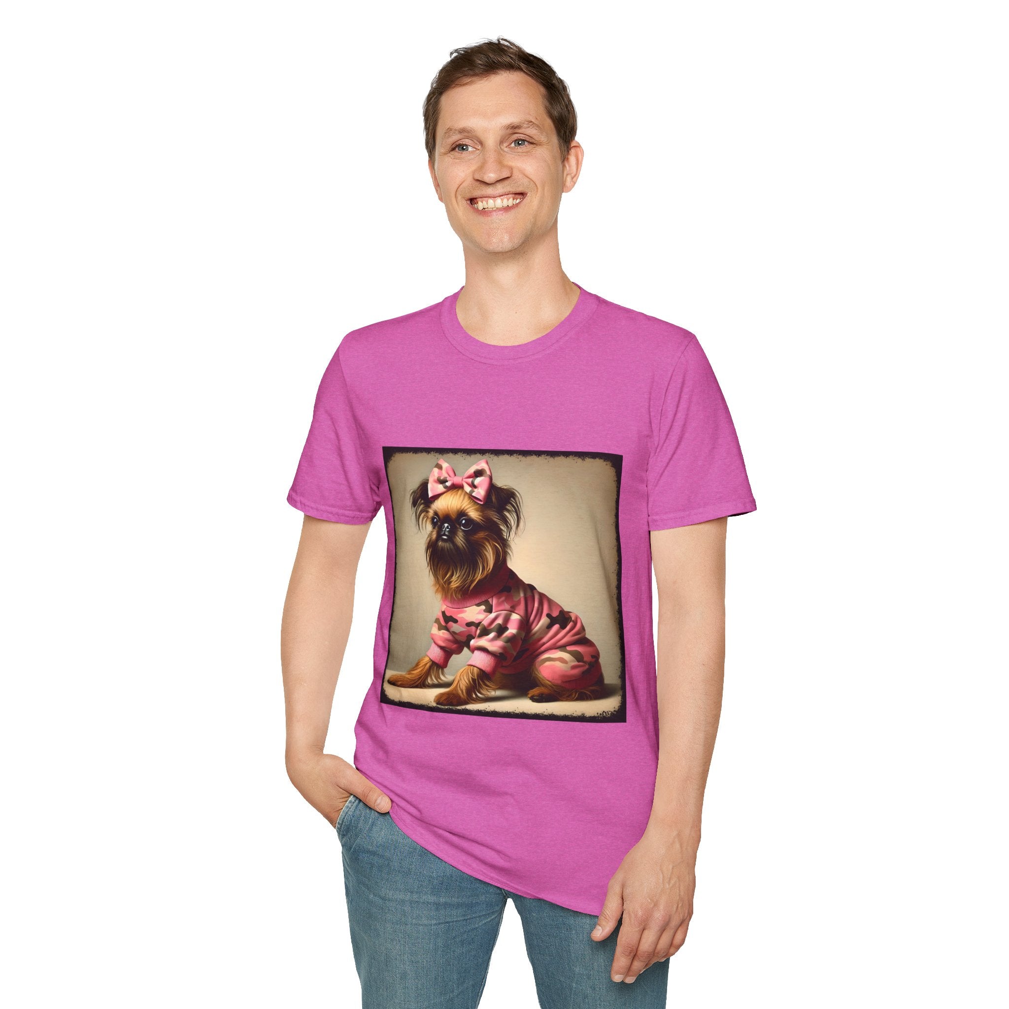 Brussels Griffon Camo Cutie | Unisex Dog T-Shirt
