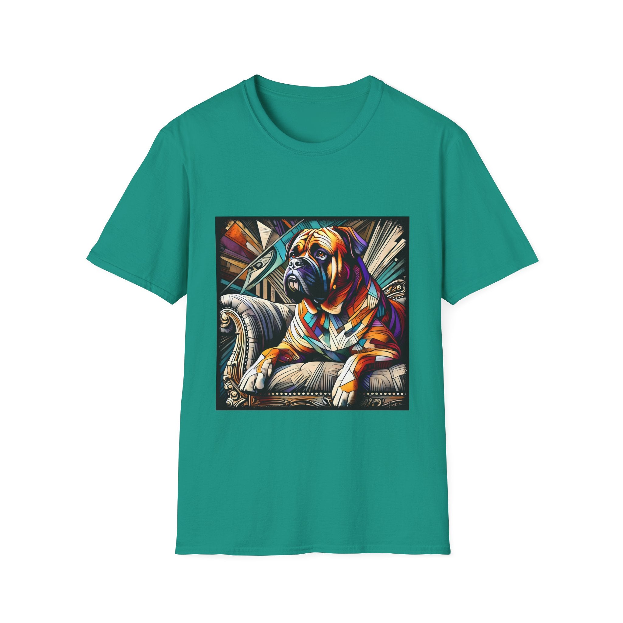 Bullmastiff Vivid Geometric | Unisex Dog T-Shirt