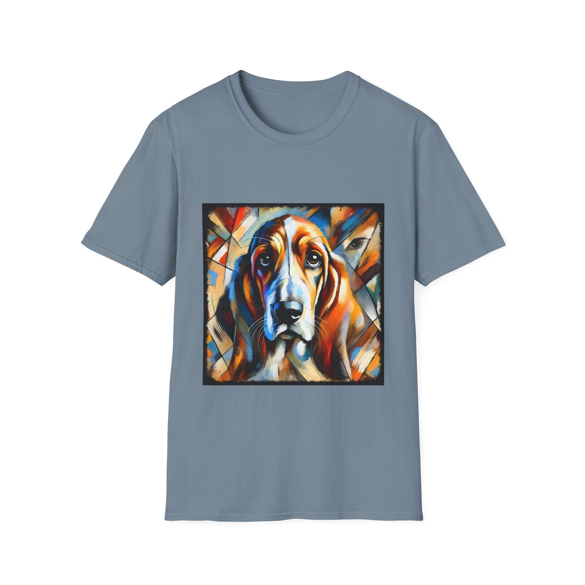 Basset Hound Bold Swirl | Unisex Dog T-Shirt