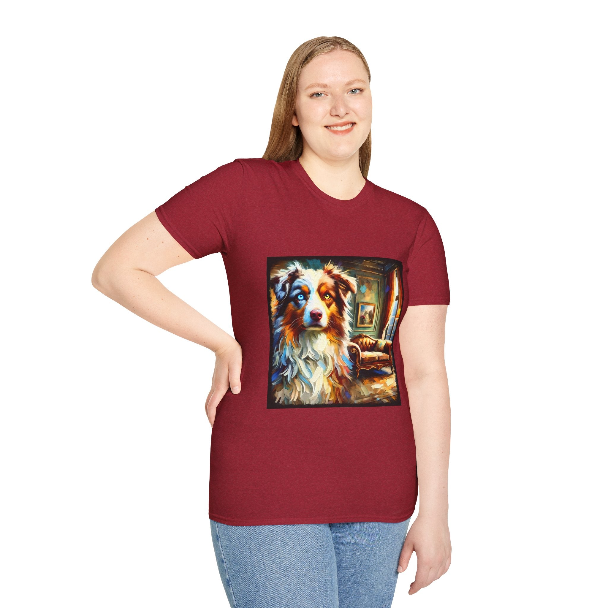 Australian Shepherd Artsy Classic | Unisex Dog T-Shirt