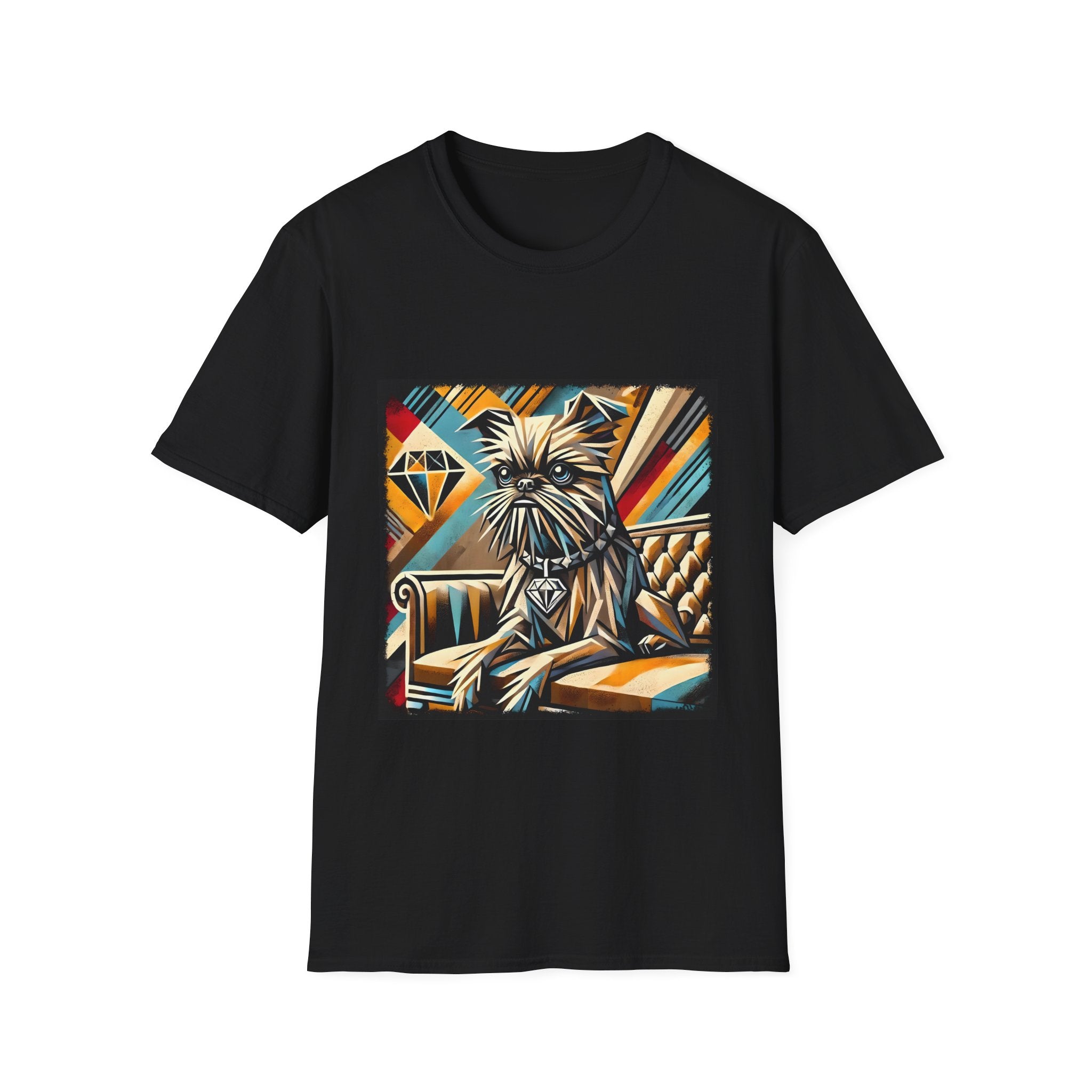 Brussels Griffon Vivid Geometric | Unisex Dog T-Shirt