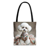 Bichon Frise Jeweled Beauty | Dog Themed Tote Bag