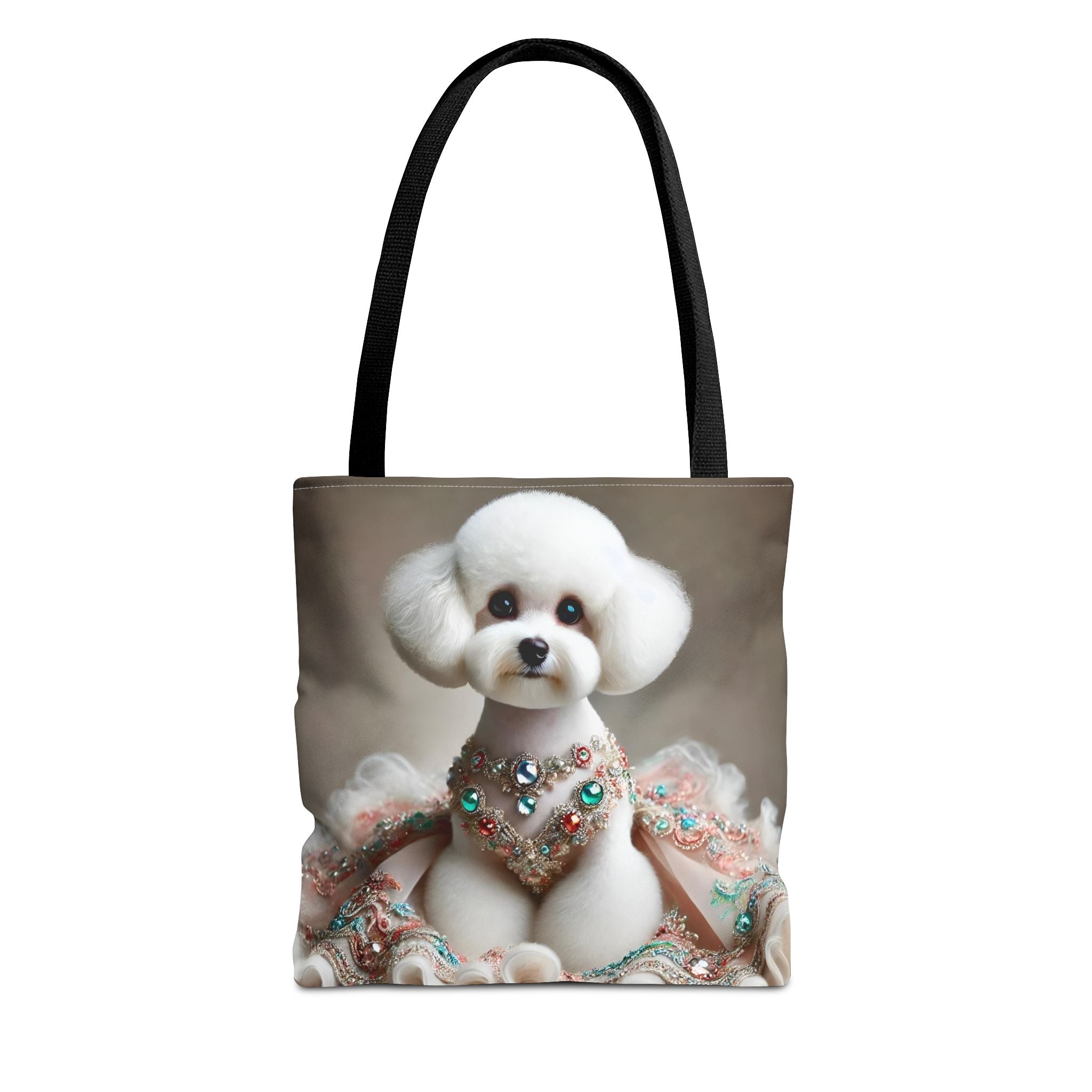 Bichon Frise Jeweled Beauty | Dog Themed Tote Bag