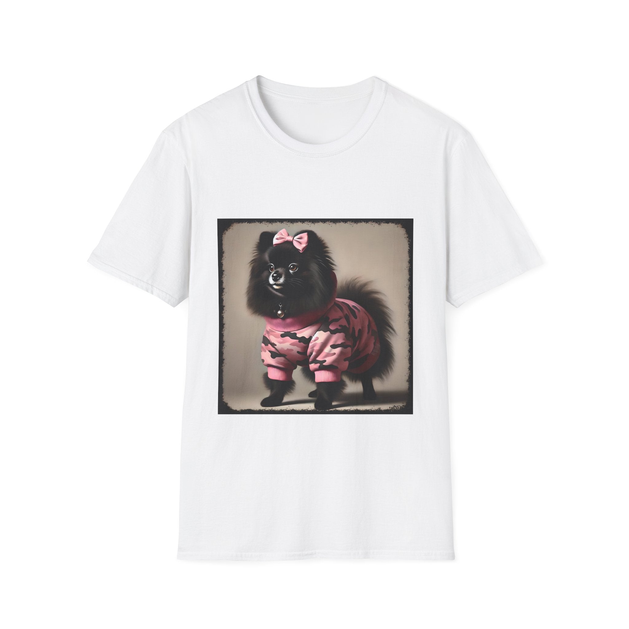 Pomeranian Pink Camo Cutie | Unisex Dog T-Shirt
