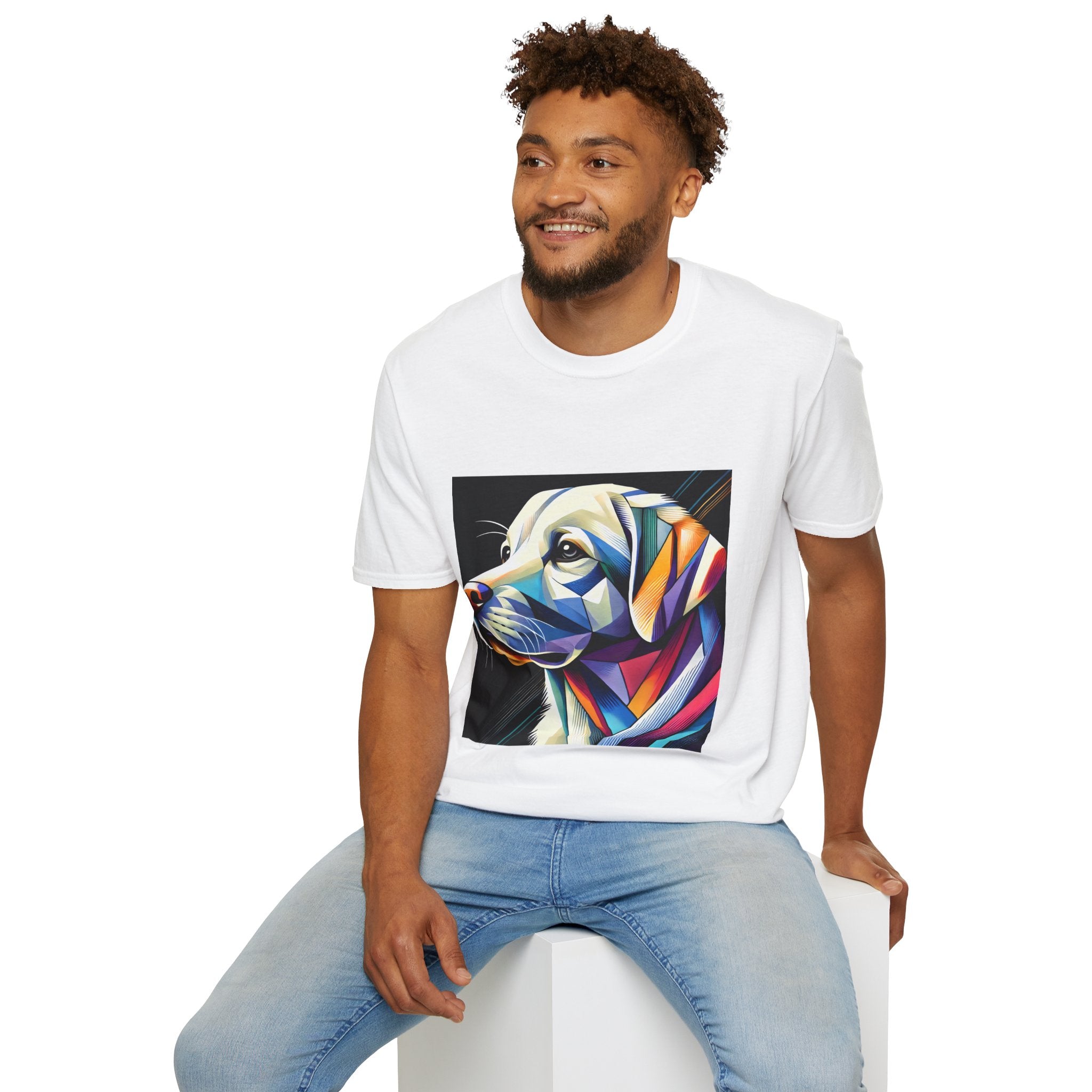 Labrador Retriever Multicolor Geometric | Unisex Dog T-Shirt