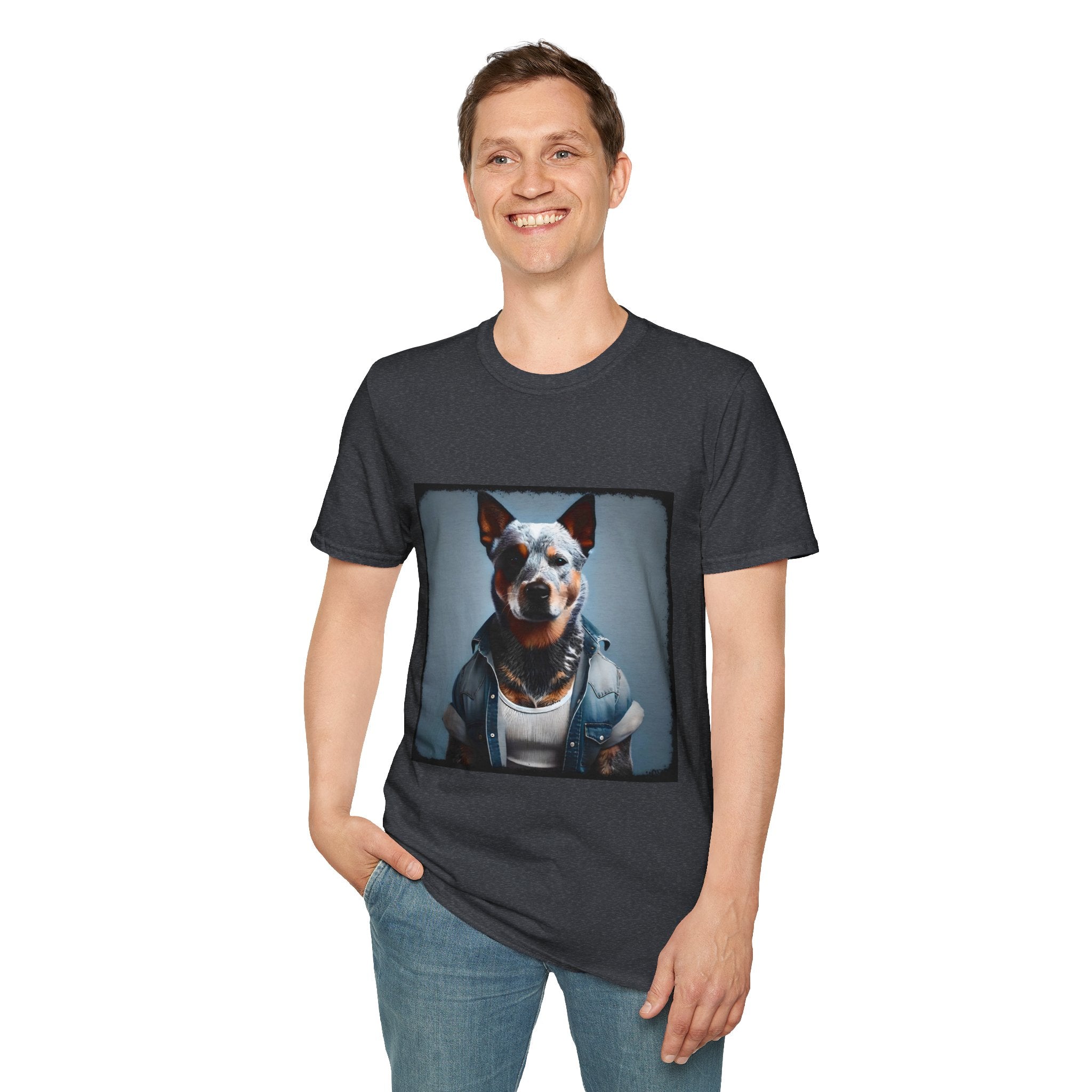Australian Cattle Dog Denim Dude | Unisex Dog T-Shirt
