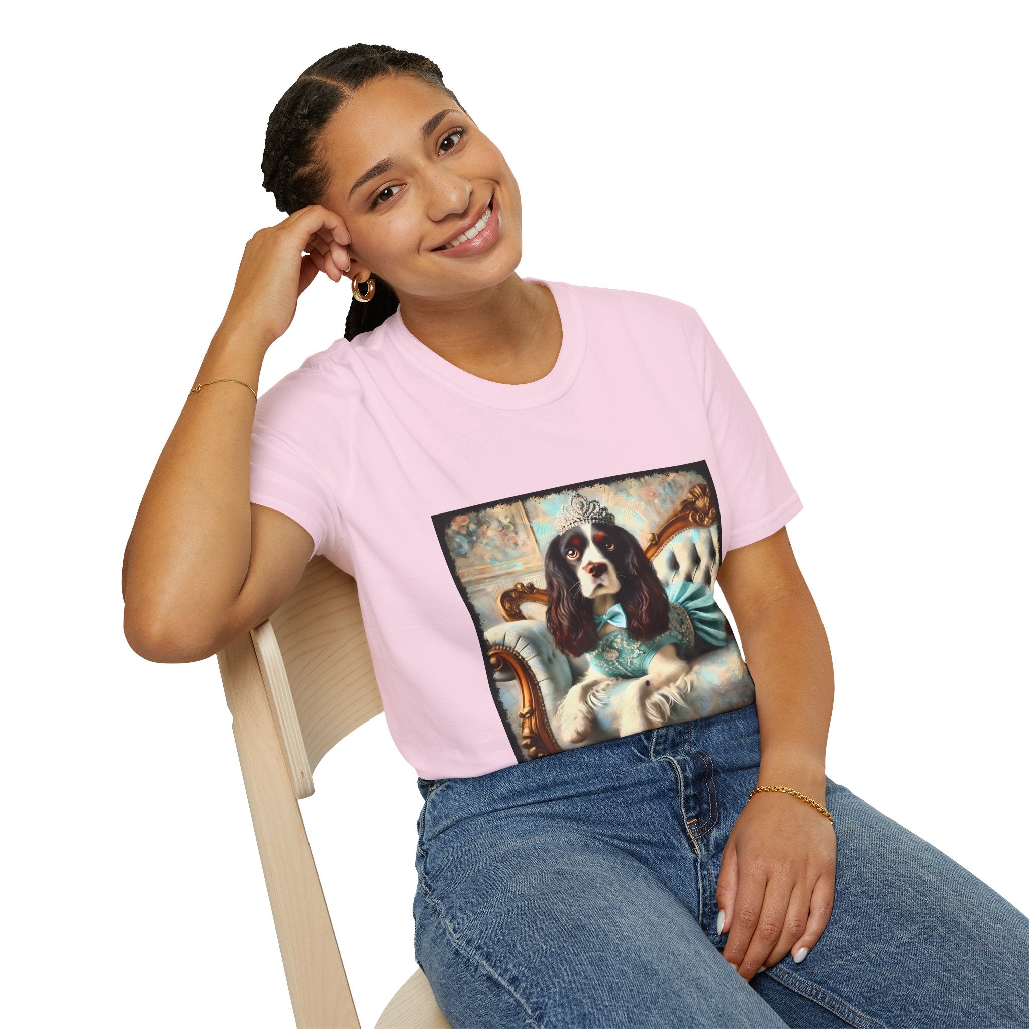 English Springer Spaniel Teal Princess Classic | Unisex Dog T-Shirt