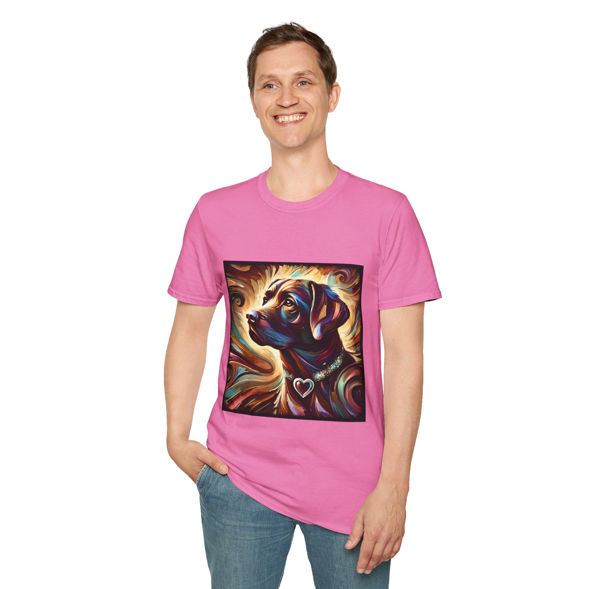 Labrador Retriever Warm Heart Swirl | Unisex Dog T-Shirt