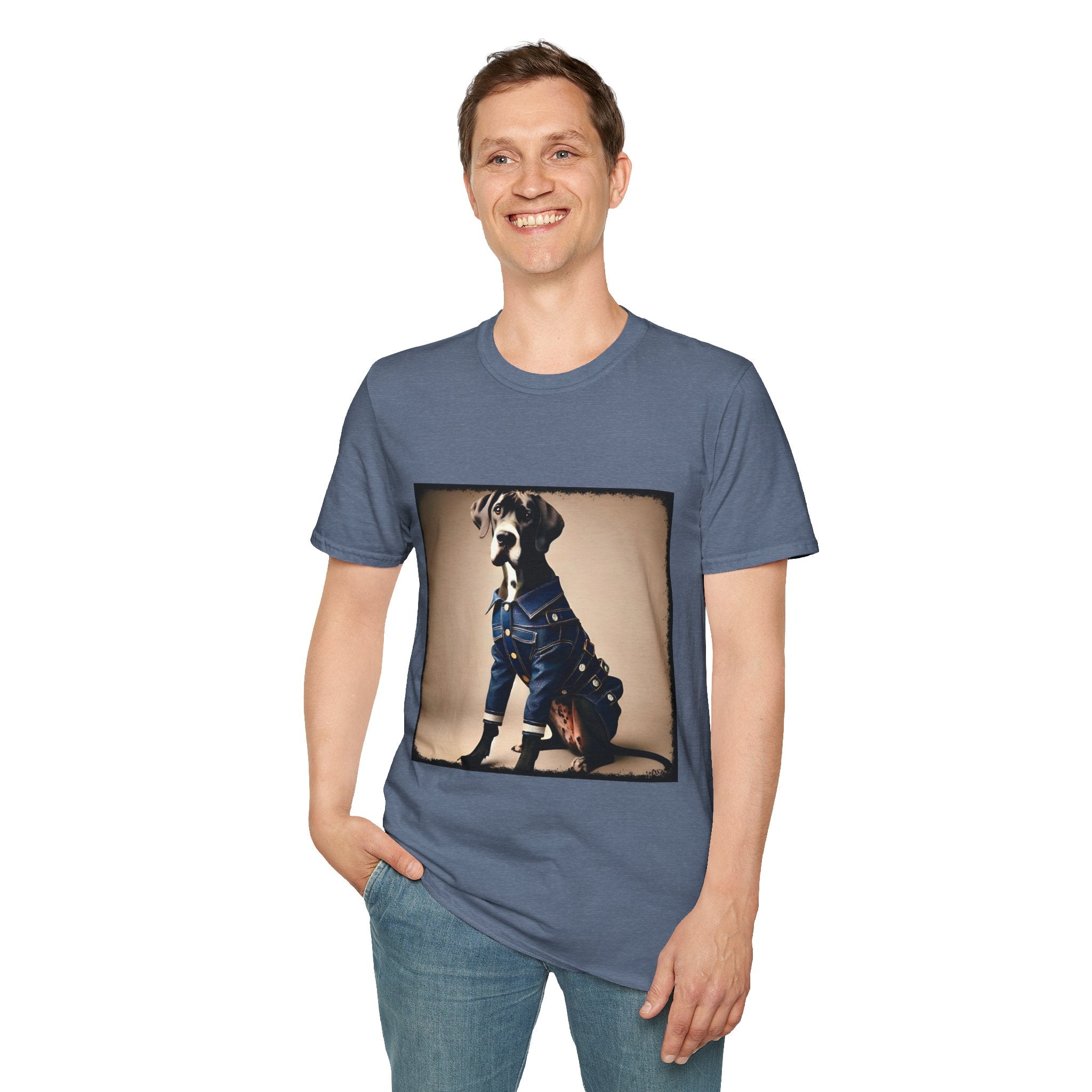 Great Dane Denim Mood | Unisex Dog T-Shirt
