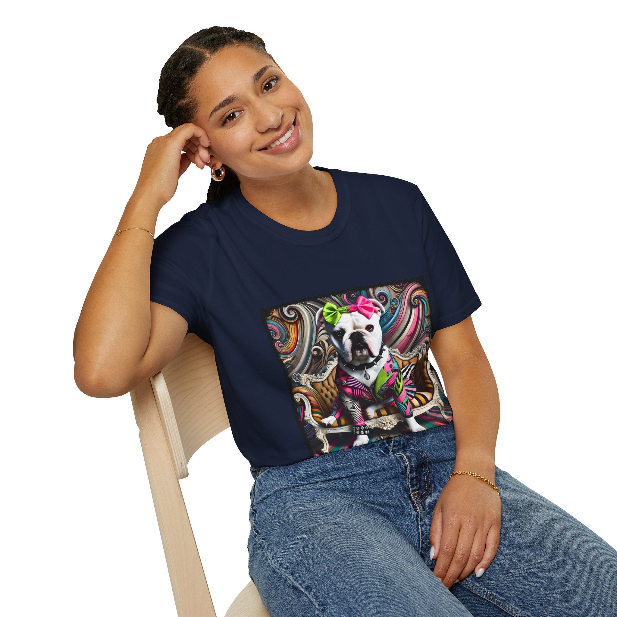 Bulldog Princess Rocker | Unisex Dog T-Shirt