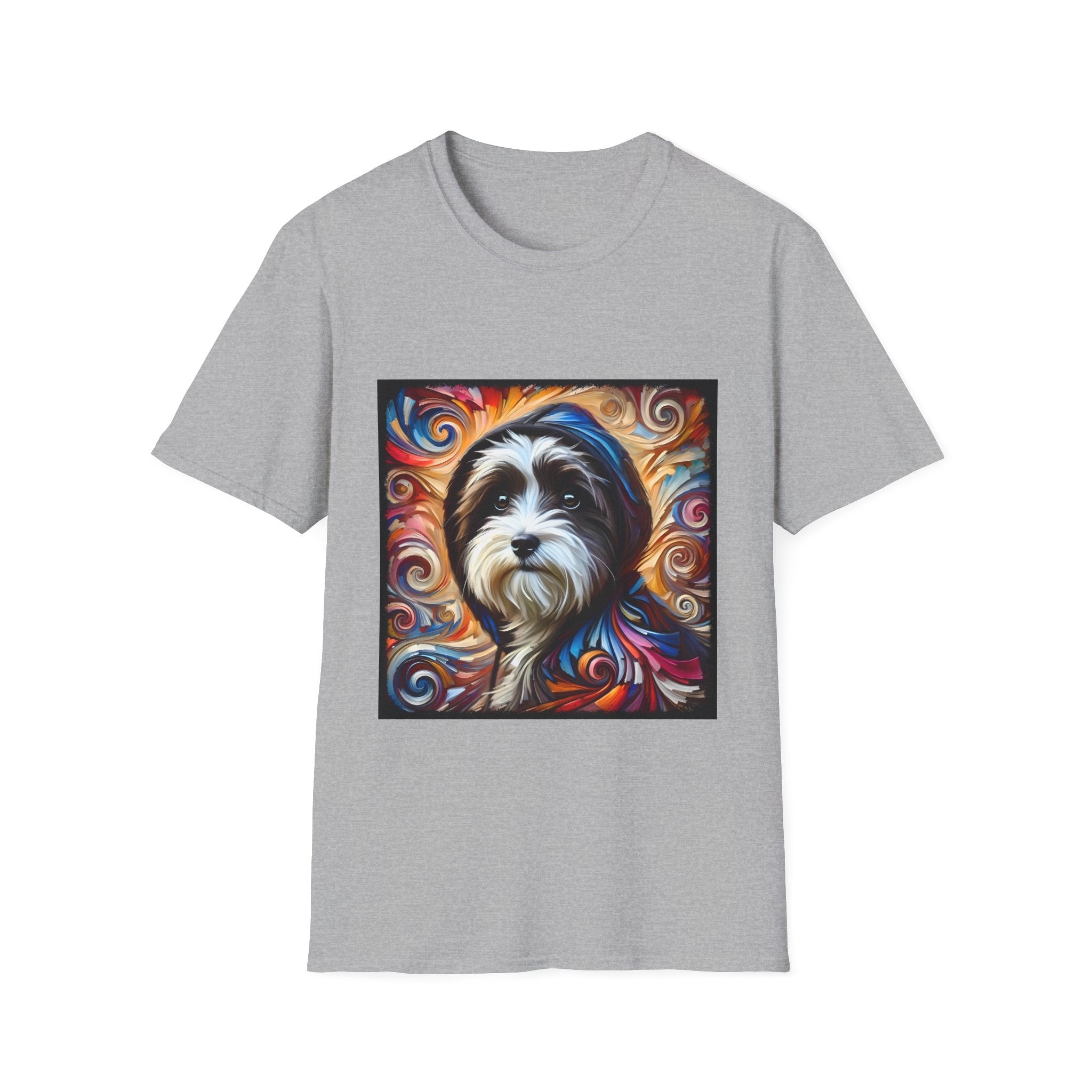 Havanese Relaxed Swirl |  Unisex Dog T-Shirt