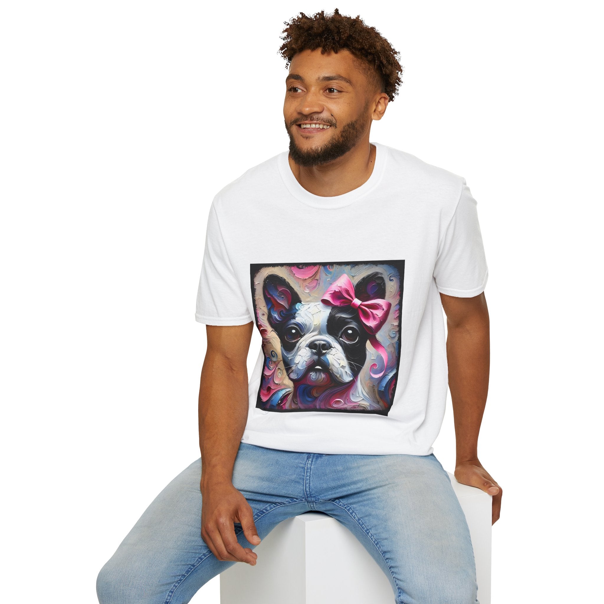 French Bulldog Textured Swirl | Unisex Dog T-Shirt
