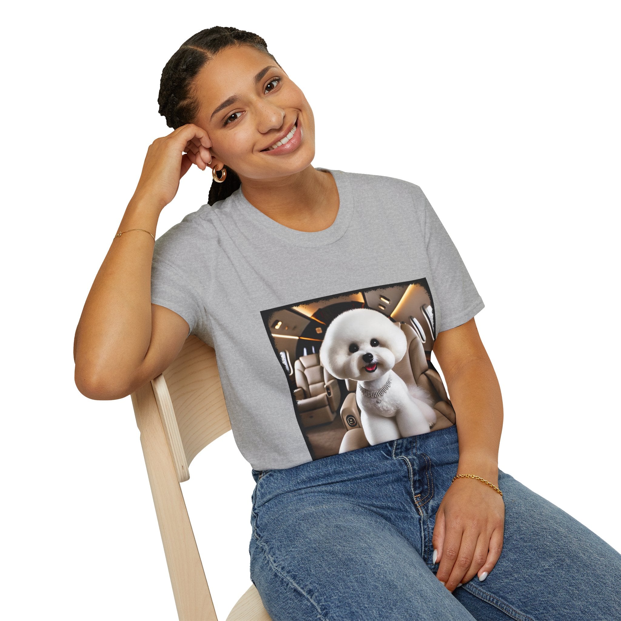 Bichon Frise Friendly Flier | Unisex Dog T-Shirt