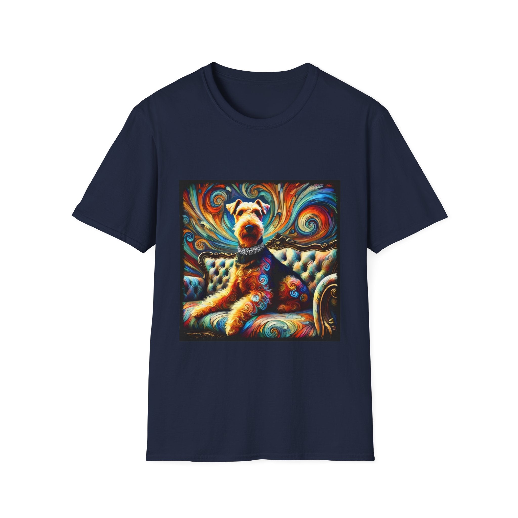 Airedale Terrier Bold Swirl | Unisex Dog T-Shirt