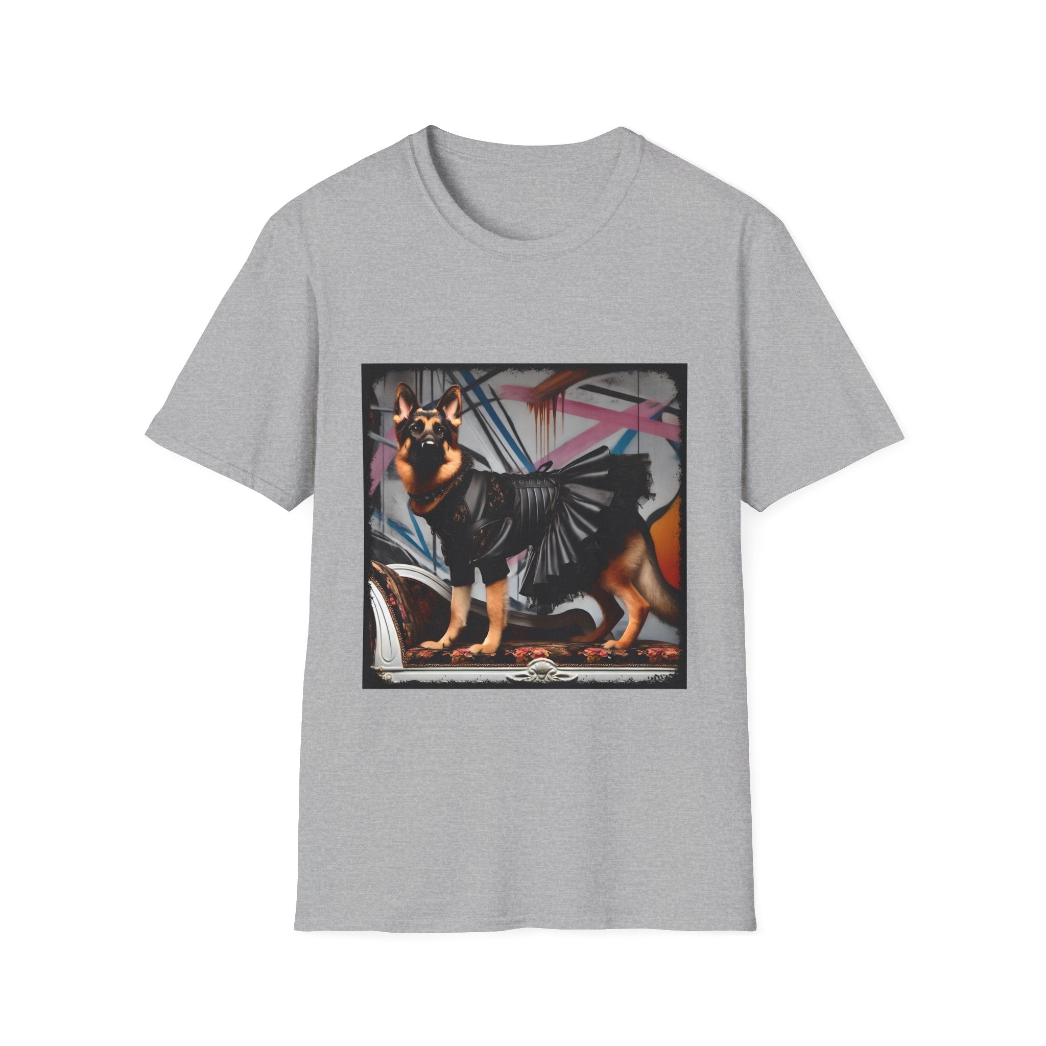German Shepherd Leather Rebel | Unisex Dog T-Shirt