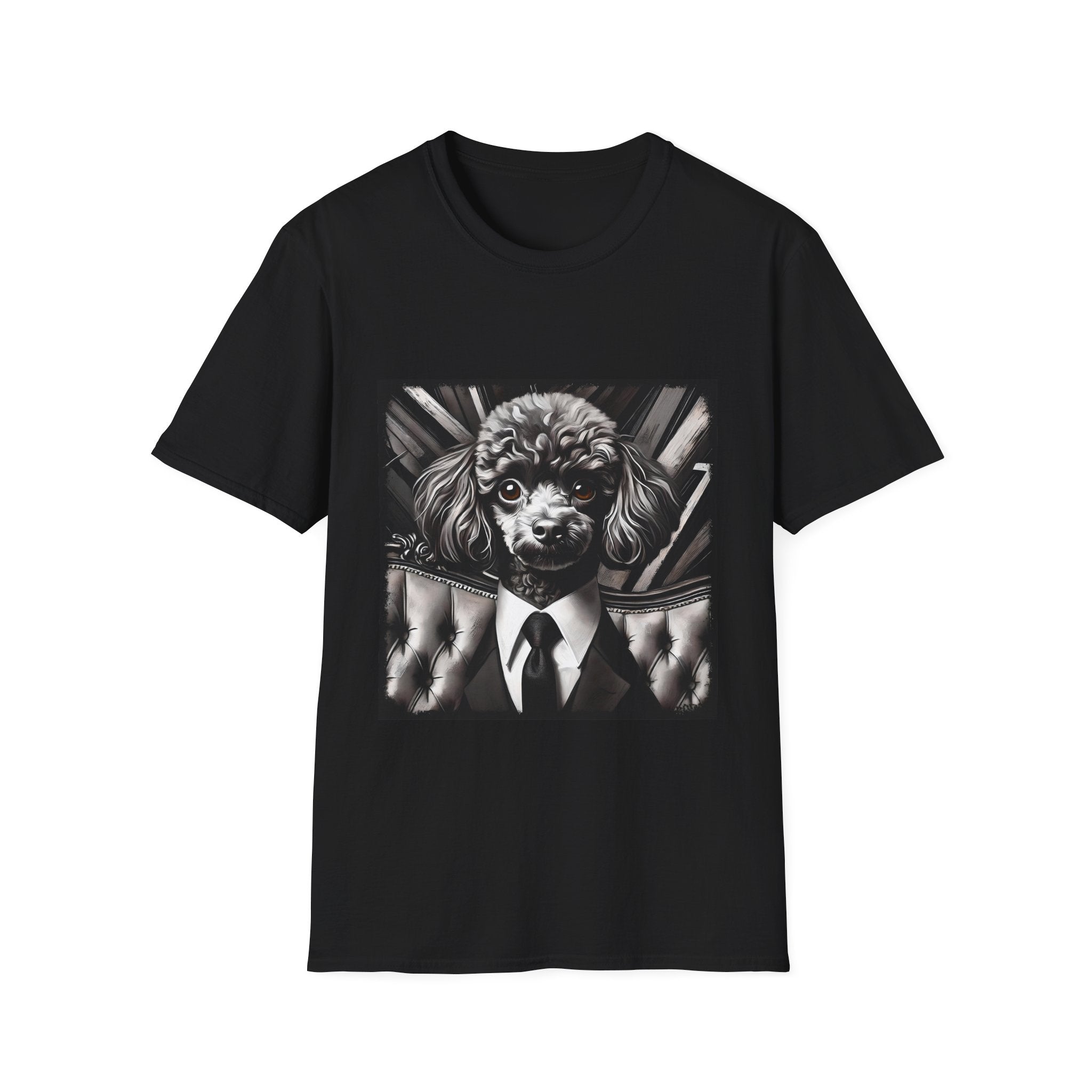 Poodle B&W Bold Eyes | Unisex Dog T-Shirt