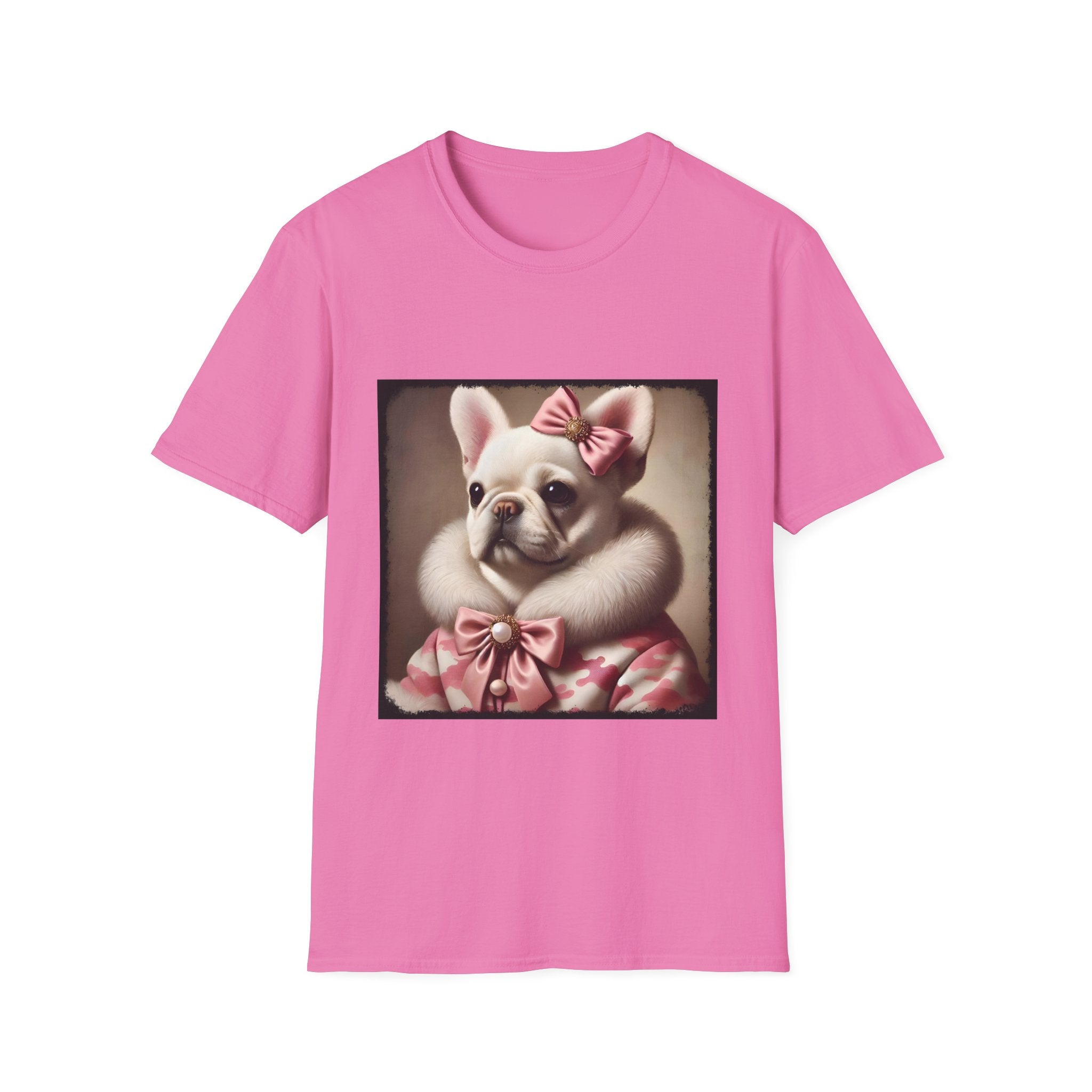 French Bulldog Camo Snow Princess | Unisex Softstyle T-Shirt