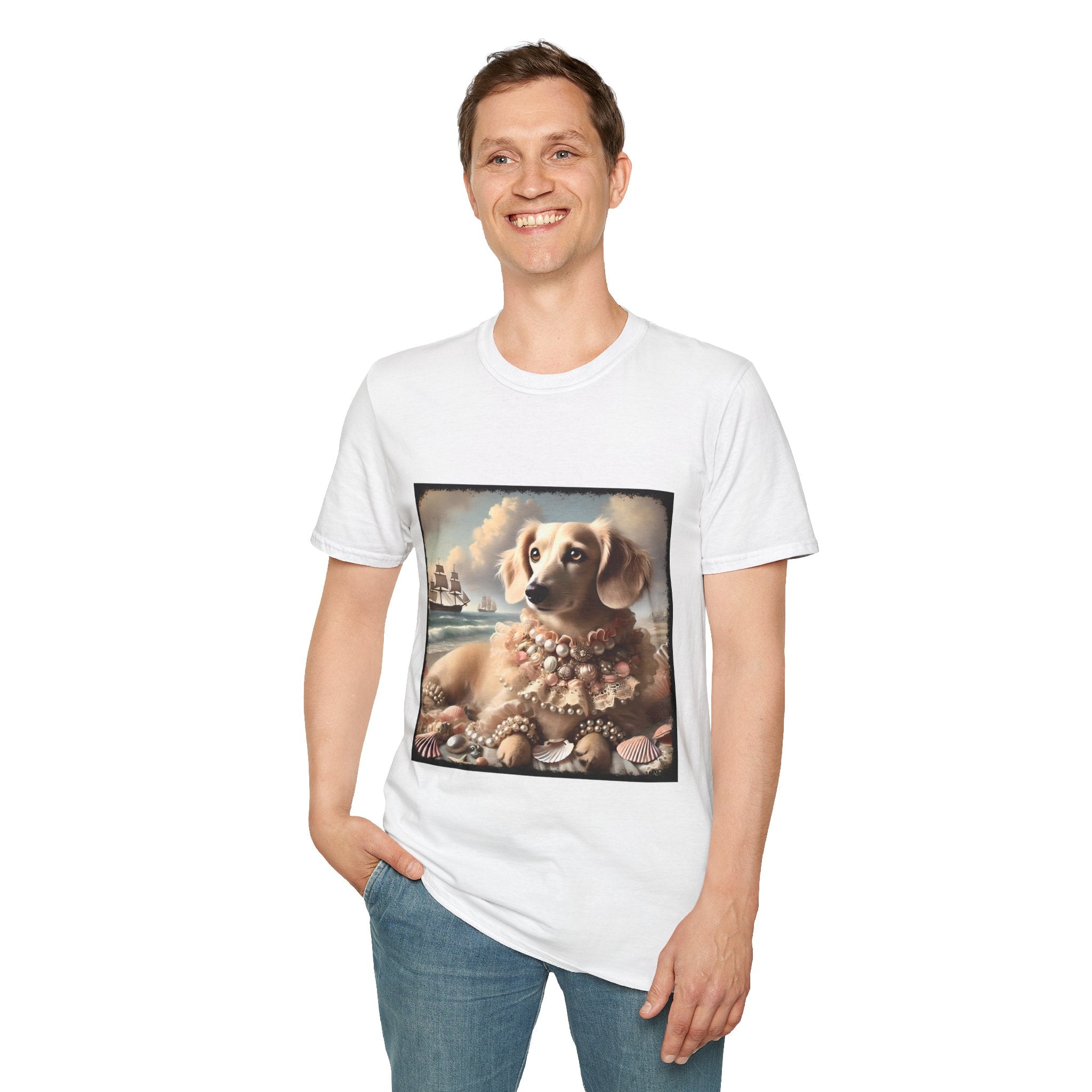 Dachshund Seashell Siren | Unisex Dog T-Shirt