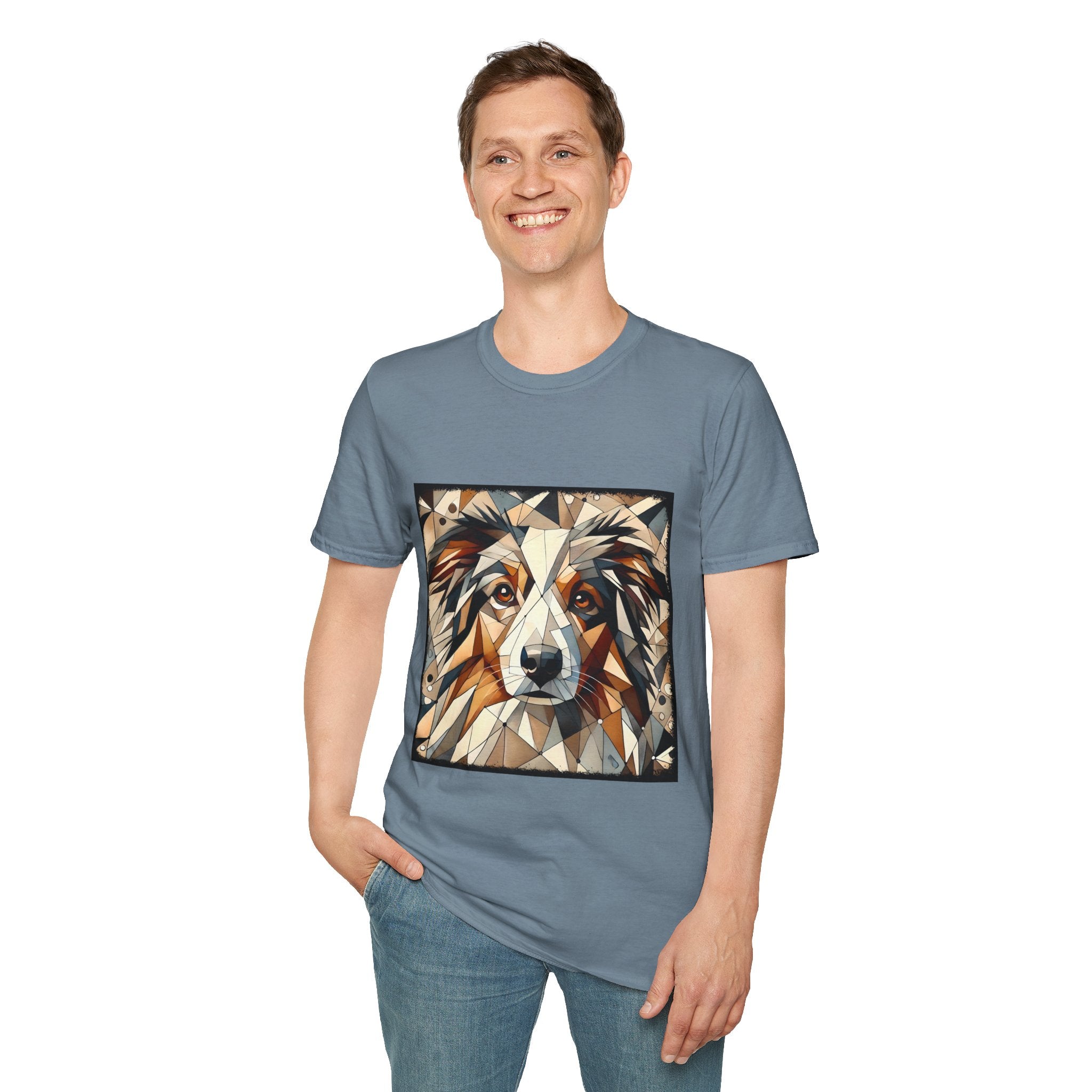 Australian Shepherd Warm Geometric | Unisex Dog T-Shirt