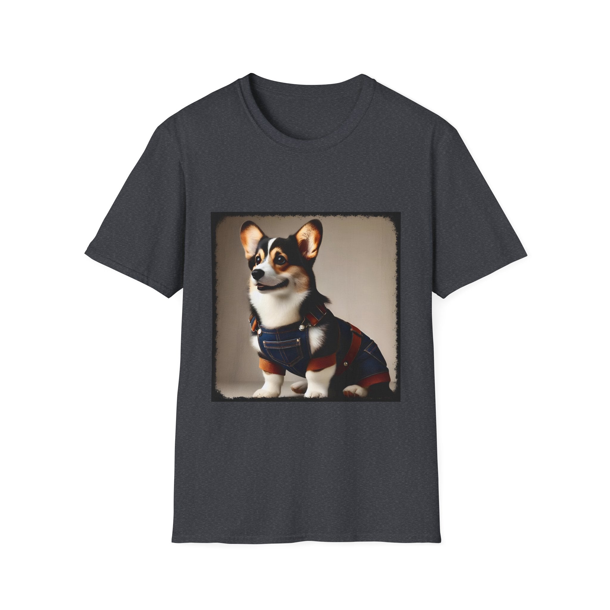 Pembroke Welsh Corgi Denim Dude | Unisex Dog T-Shirt