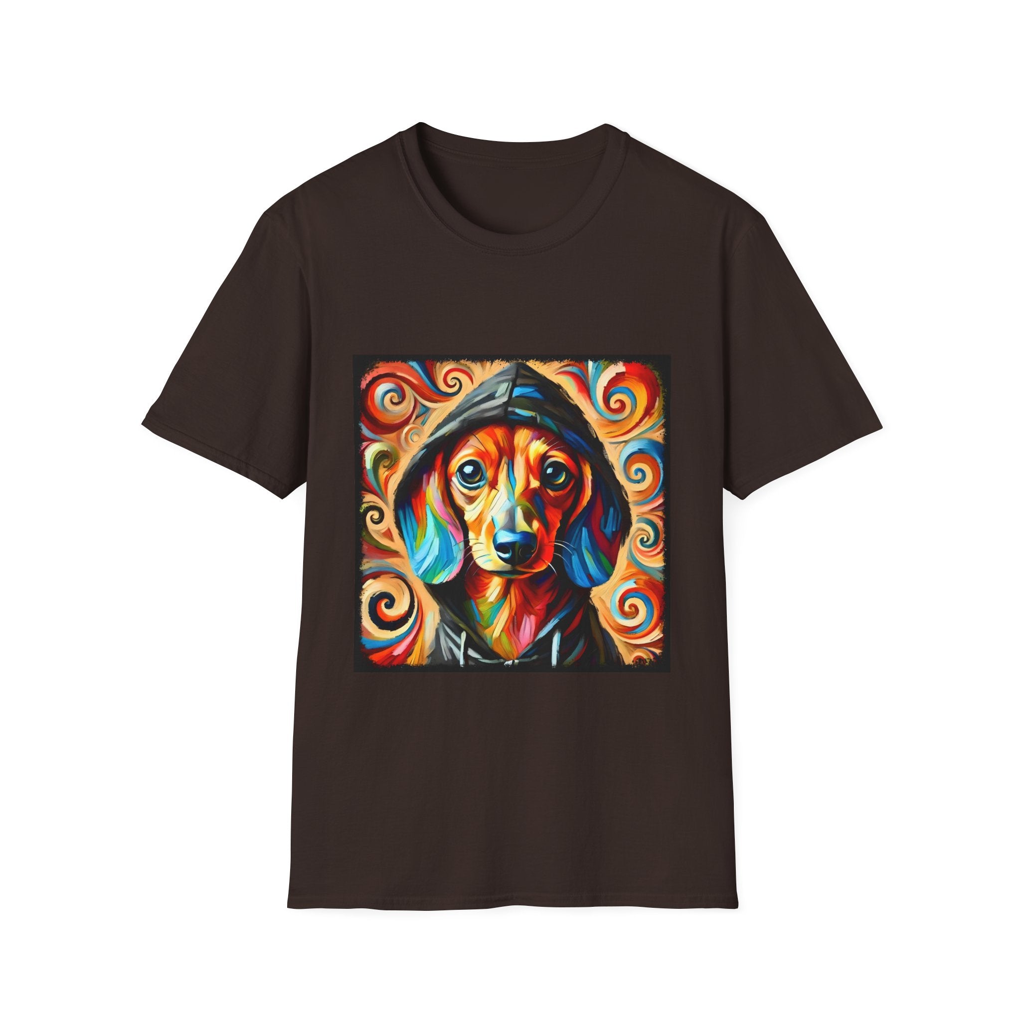 Dachshund Urban Swirl | Unisex Softstyle T-Shirt