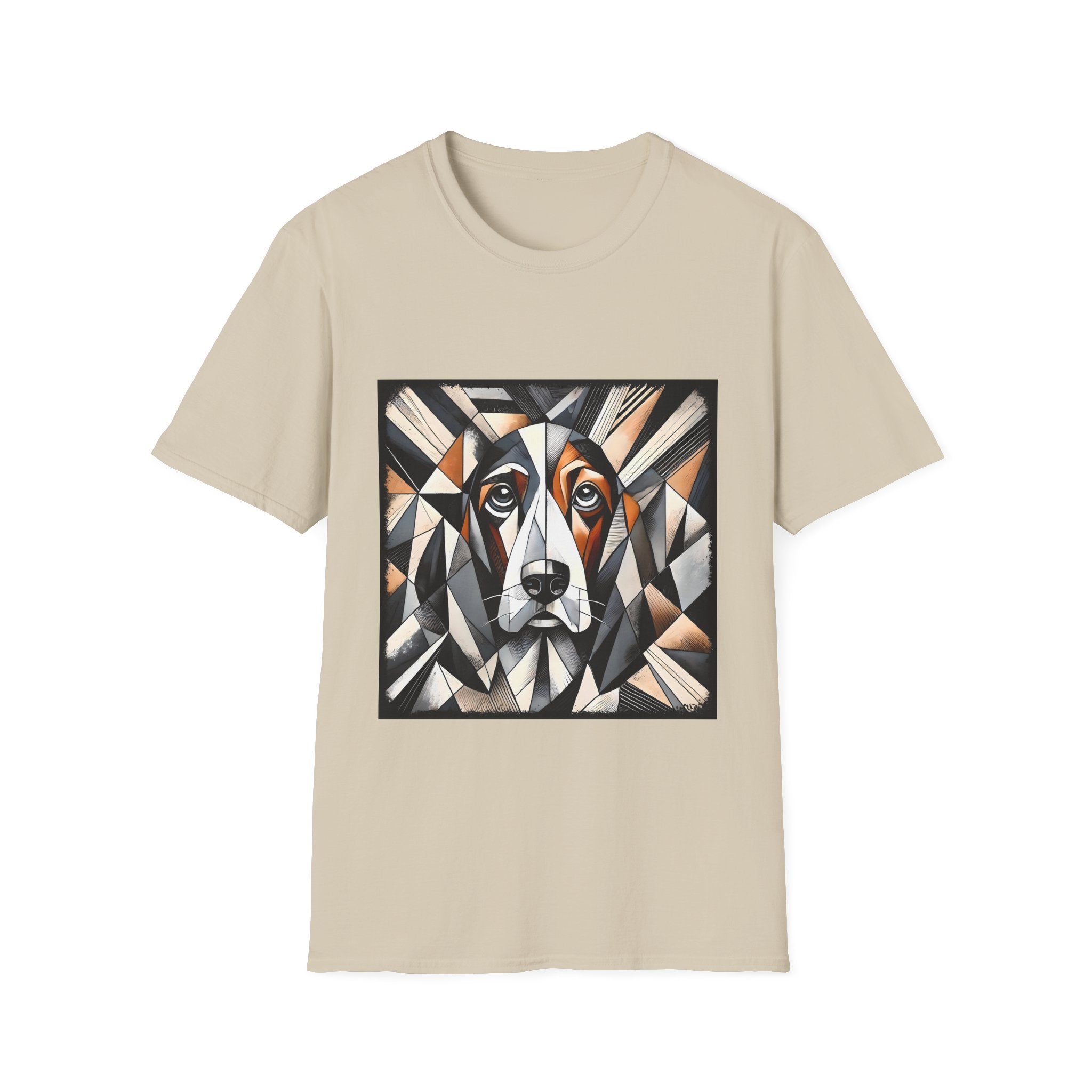 Basset Hound Bold Geometric | Unisex Dog T-Shirt