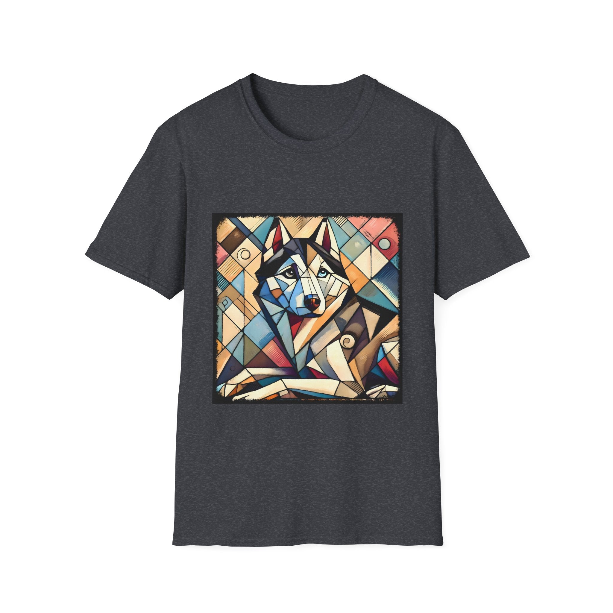 Siberian Husky Glass Geometric | Unisex Dog T-Shirt