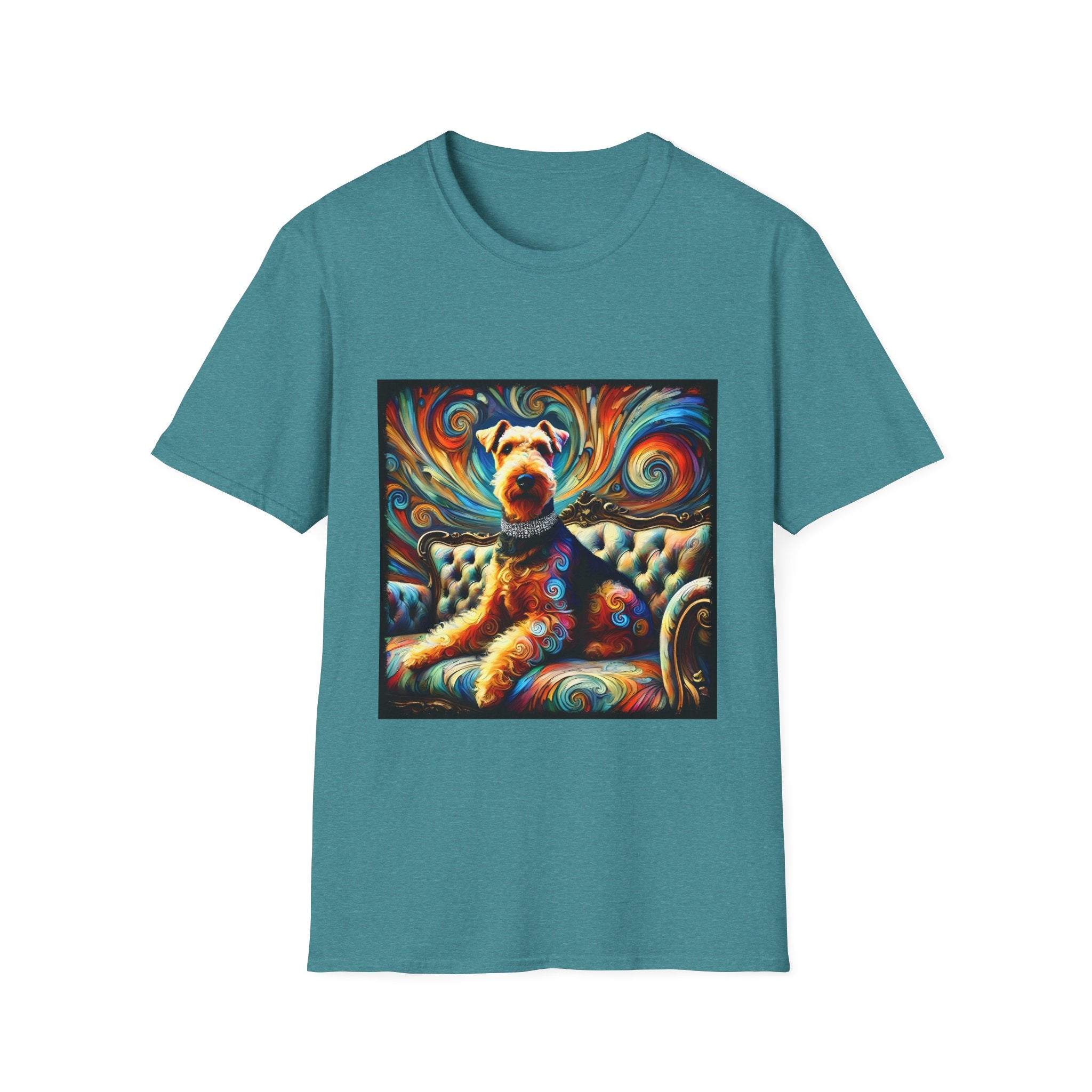 Airedale Terrier Bold Swirl | Unisex Dog T-Shirt