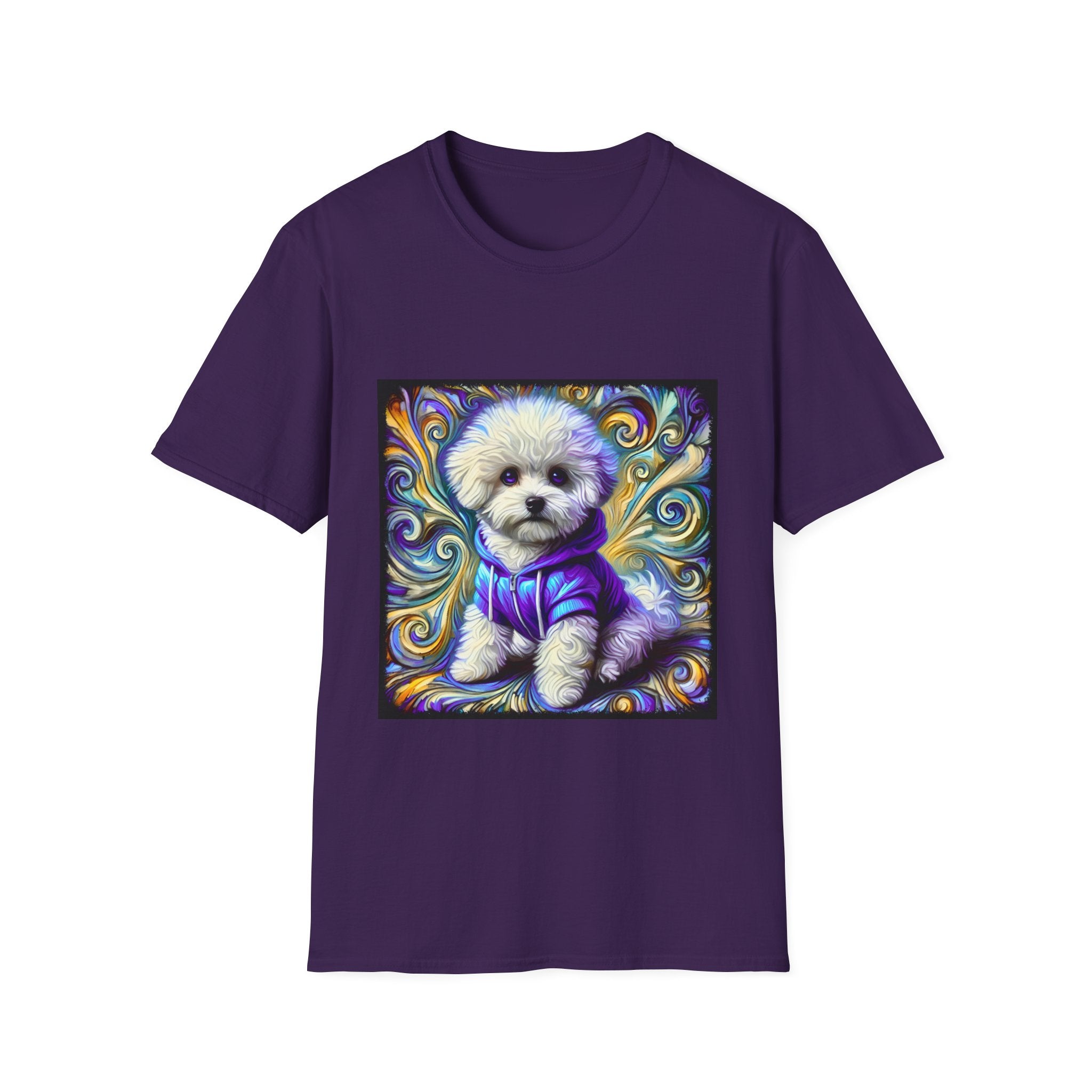 Bichon Frise Electric Swirl | Unisex Dog T-Shirt