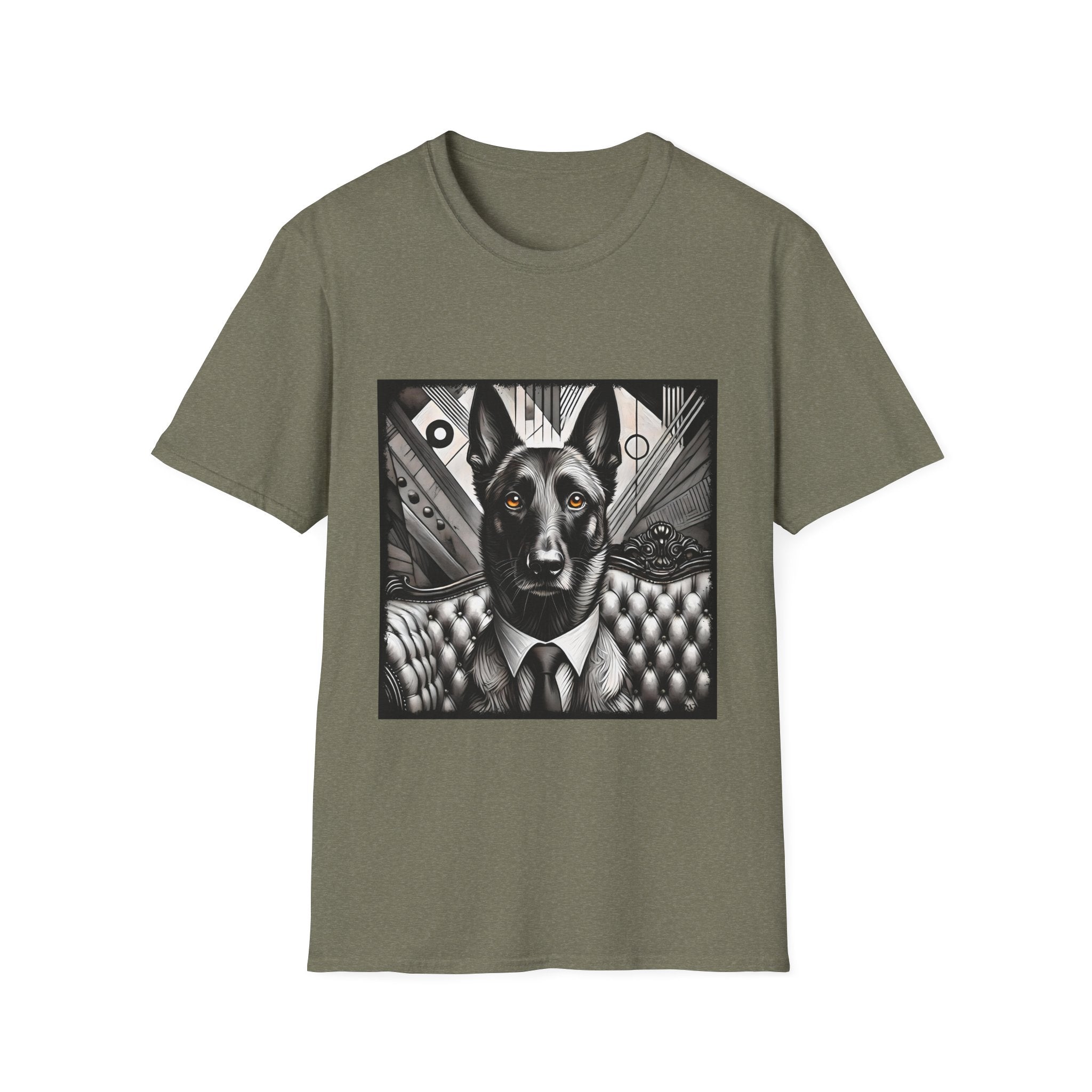 Belgian Malinois B&W Bold Eyes | Unisex Dog T-Shirt