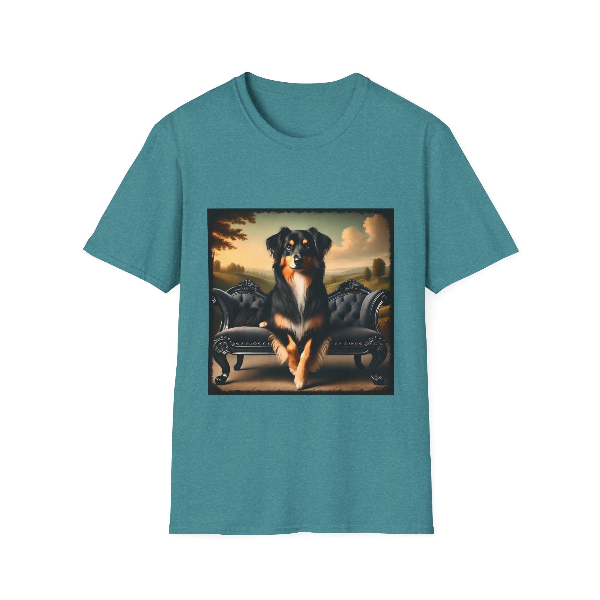 Miniature American Shepherd Poised Portrait | Unisex Dog T-Shirt