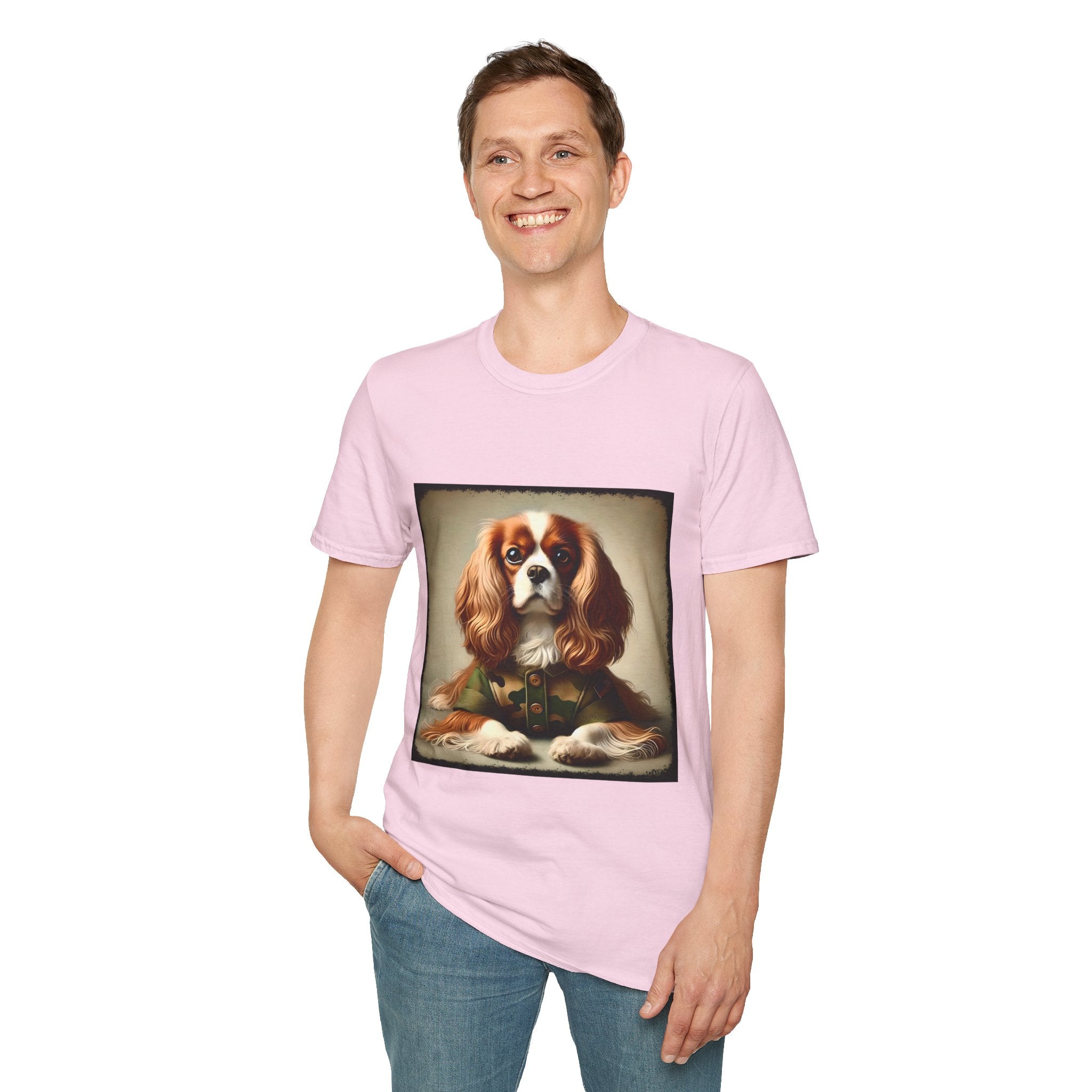 Cavalier King Charles Spaniel Camo Comrade | Unisex Dog T-Shirt